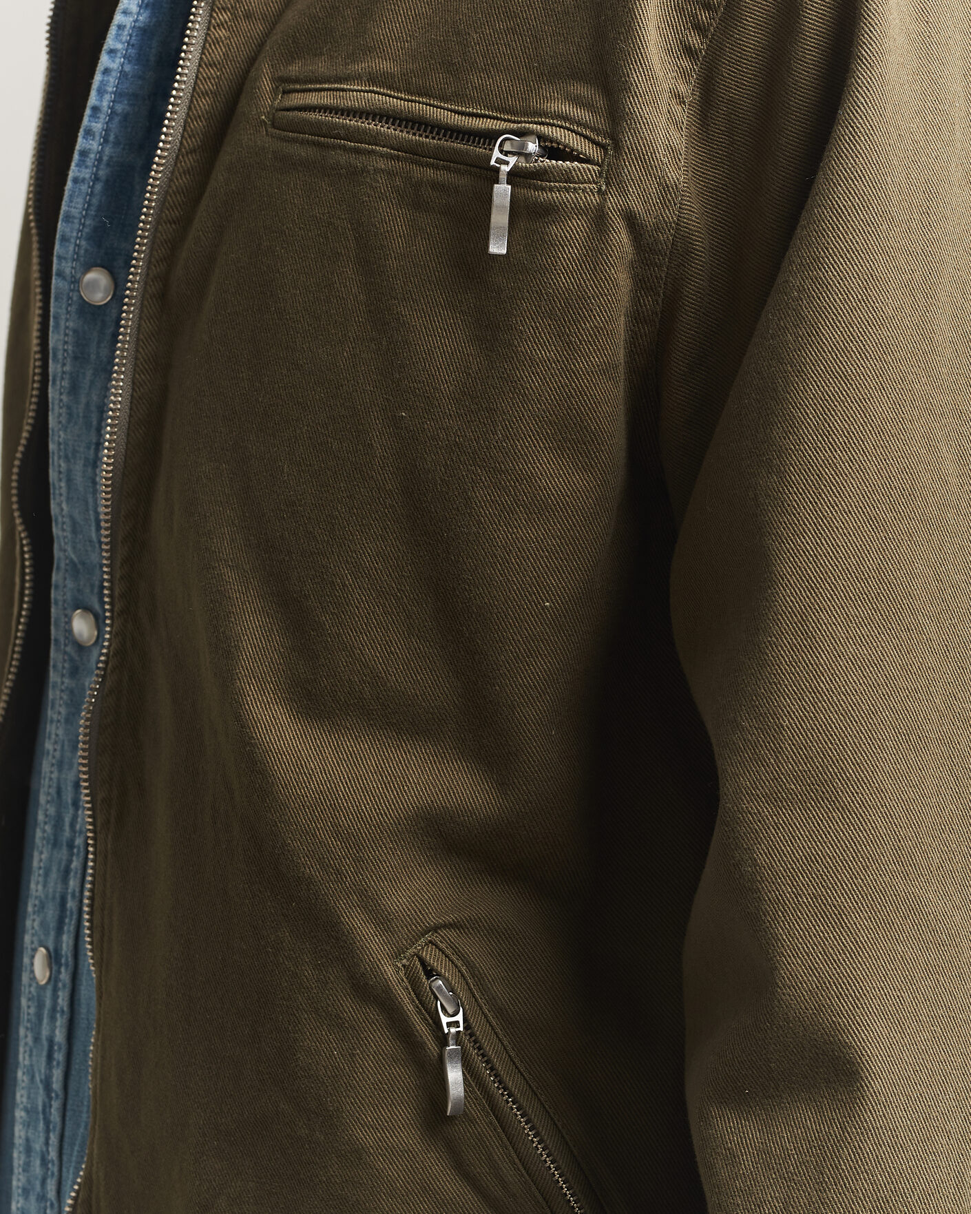 Uomini | Giacche | Pendleton | Blandet Lined Bomber Jacket Sage