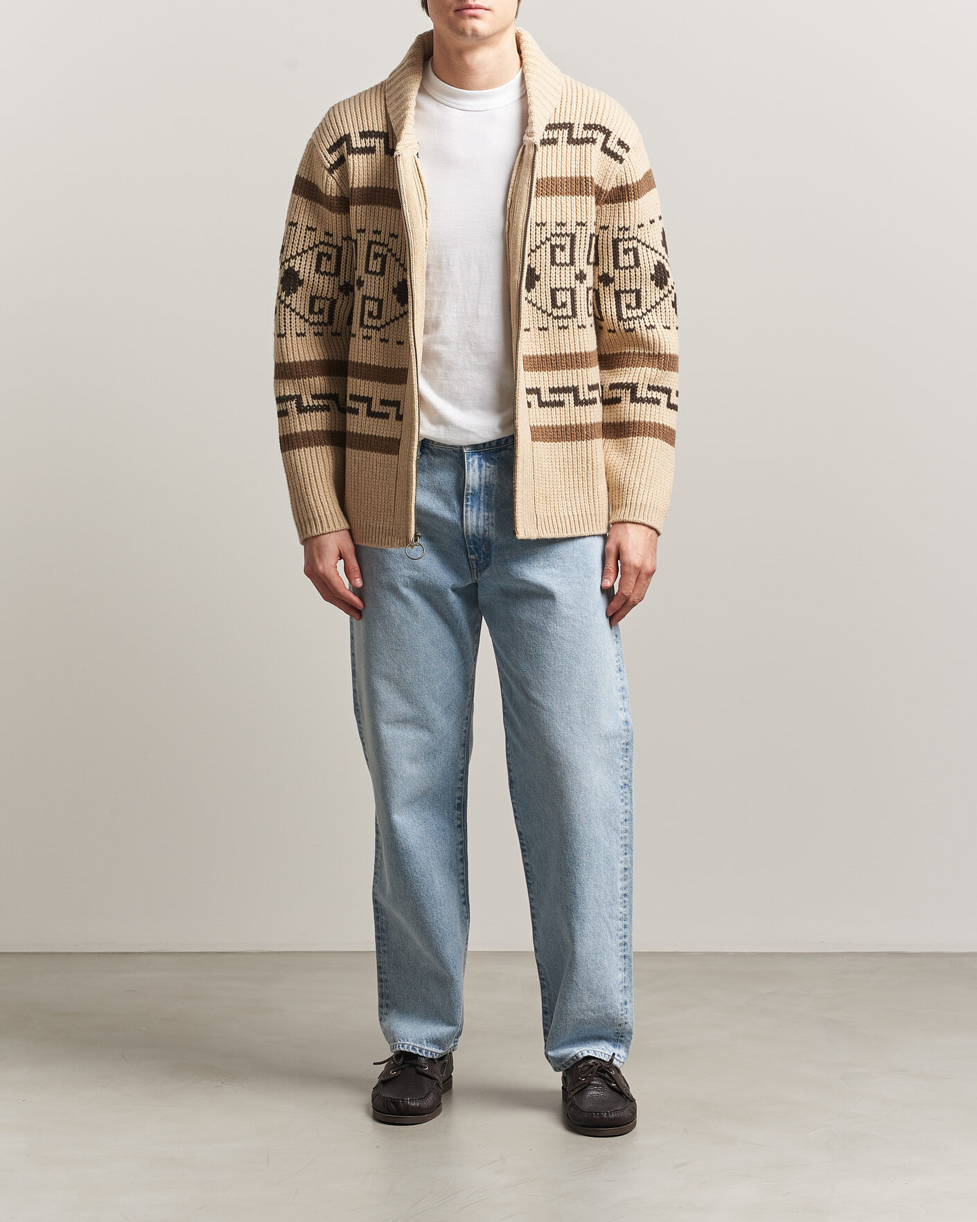 Uomini | Maglieria | Pendleton | Original Westerley Cardigan Tan/Brown