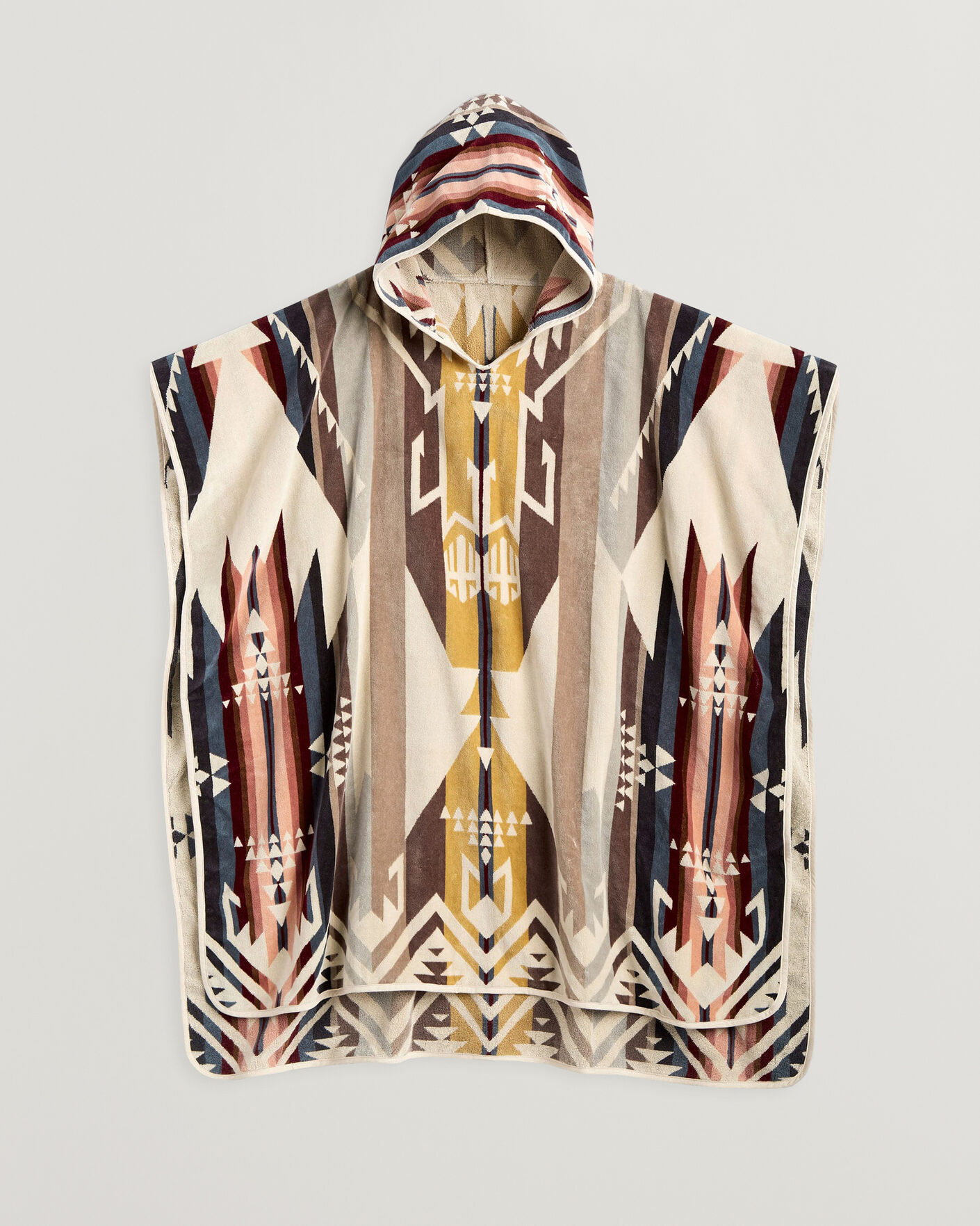 Uomini | Accappatoi & Pigiami | Pendleton | Jacquard Hooded Towel White Sands Tan