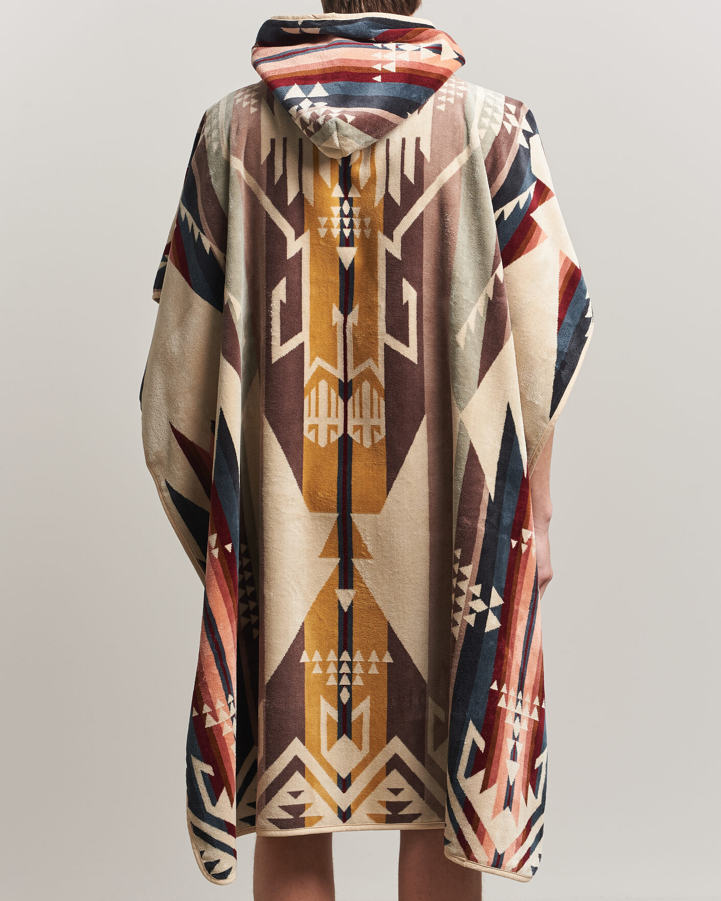 Uomini | Pendleton Jacquard Hooded Towel White Sands Tan | Pendleton | Jacquard Hooded Towel White Sands Tan