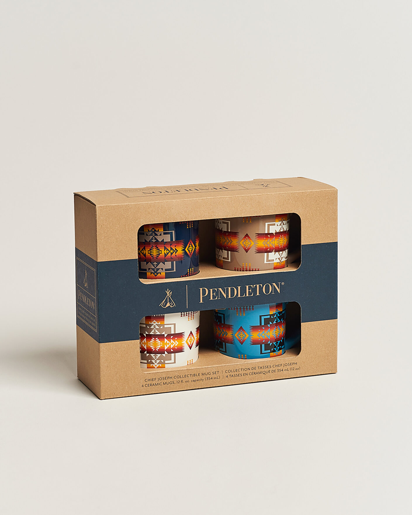 Uomini | Casa | Pendleton | 4-Pack Ceramic Mug Set Chief Joseph