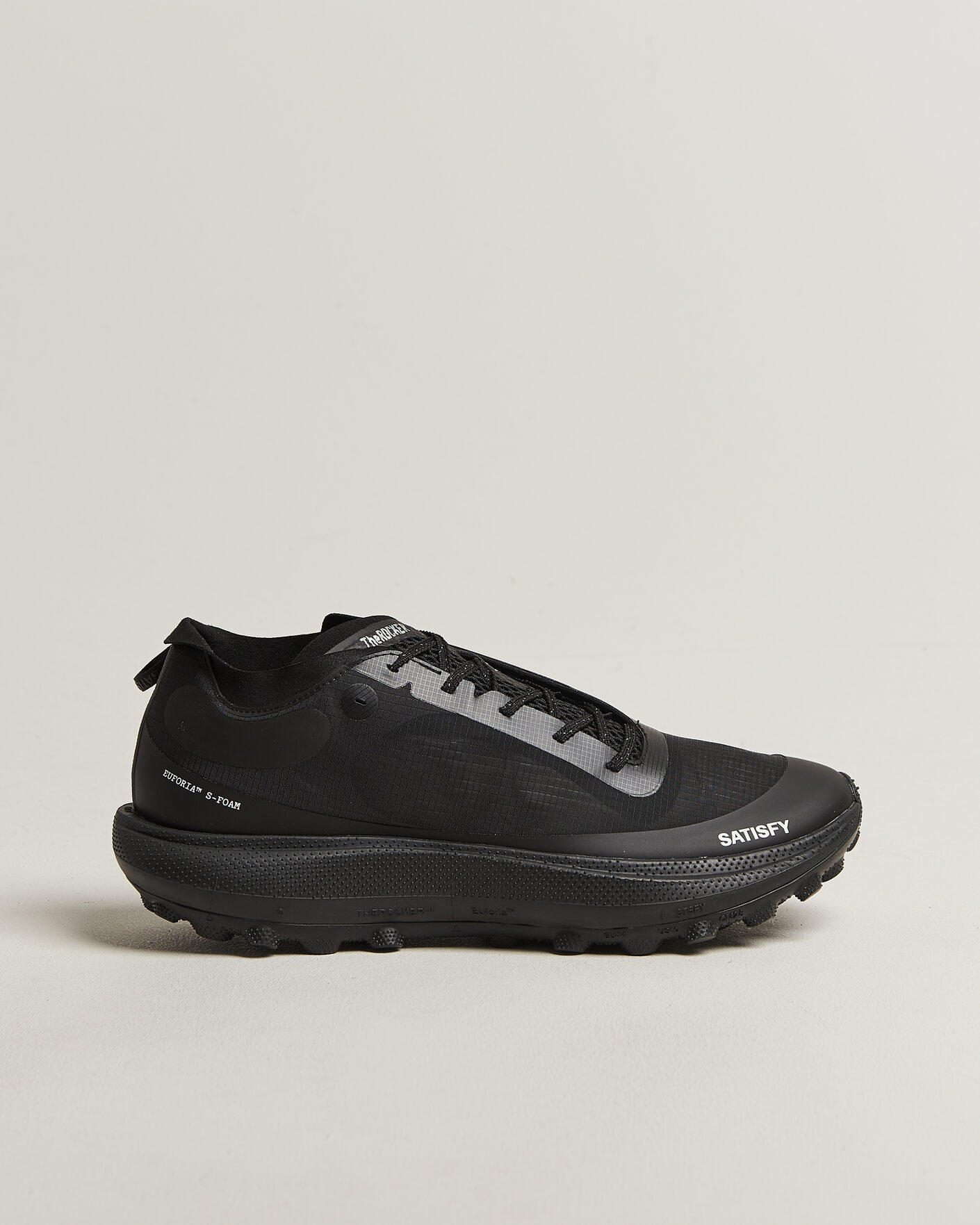 Uomini | Scarpe da corsa | Satisfy | The Rocker Trail Shoes Jet Black
