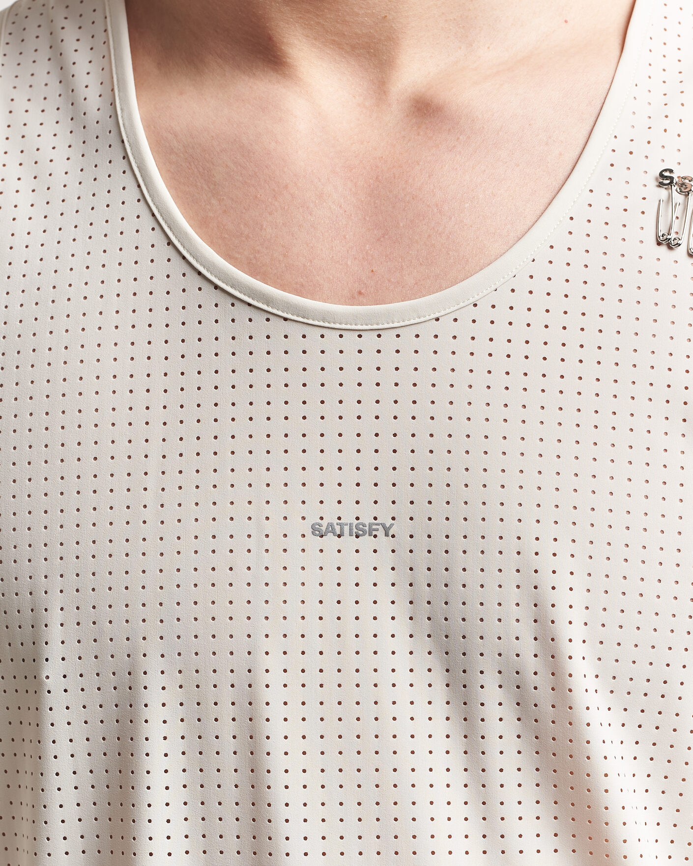 Uomini | T-shirt | Satisfy | Space-O Singlet Chalk