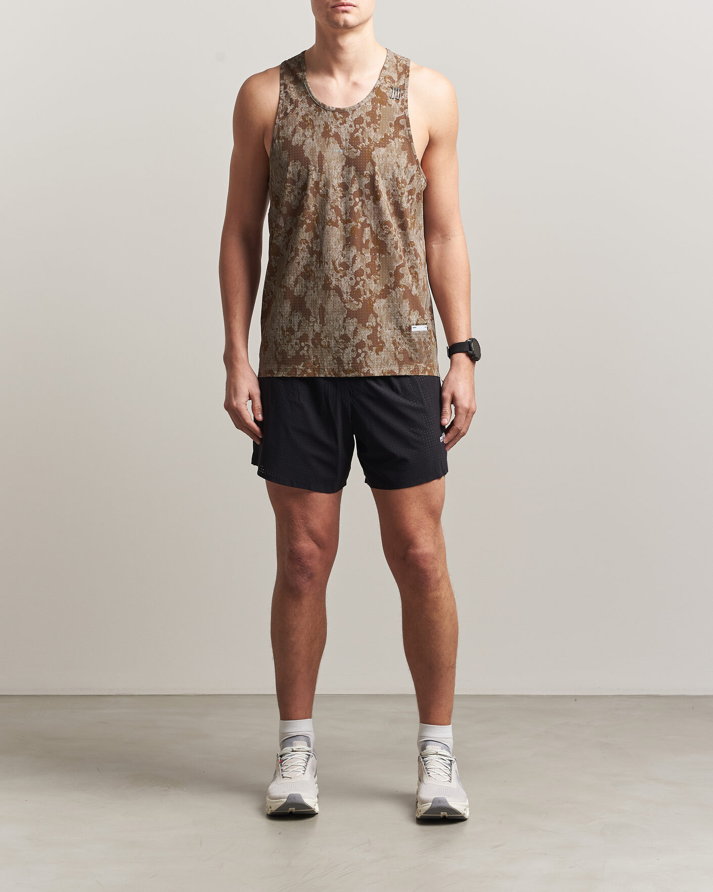 Uomini | T-shirt | Satisfy | Space-O Singlet Camo