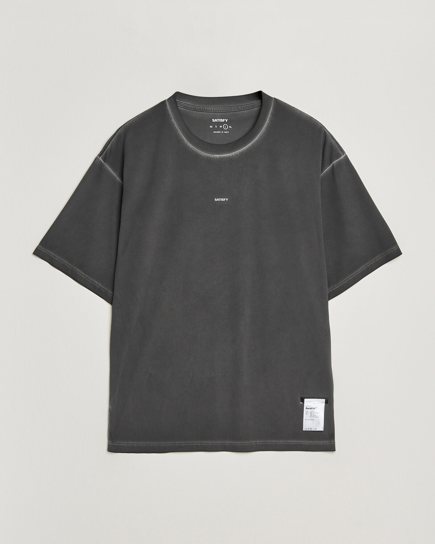 Uomini | T-shirt | Satisfy | AuraLite T-Shirt Pigment Black