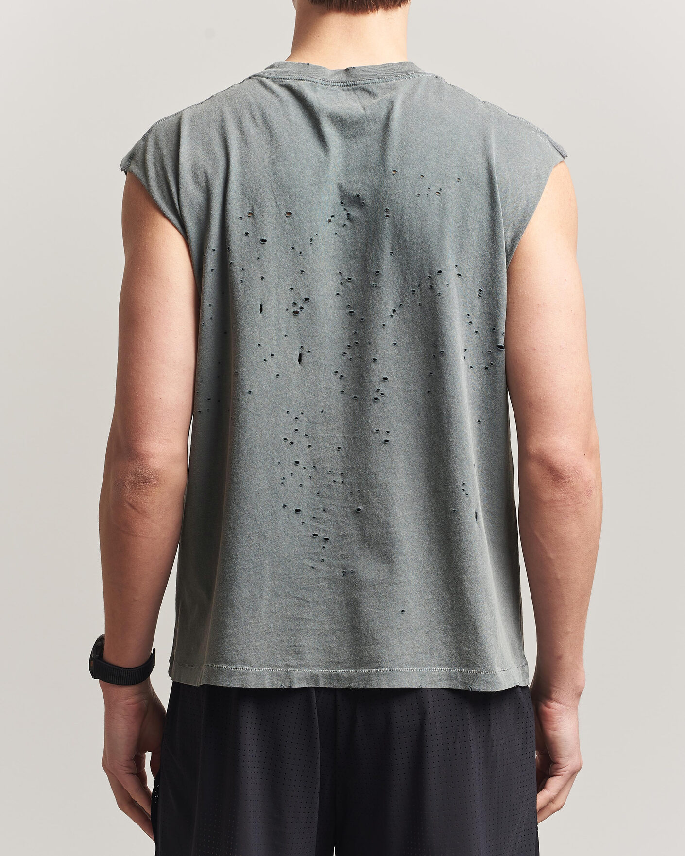 Uomini | T-shirt | Satisfy | MothTech Muscle Tee Faded Black