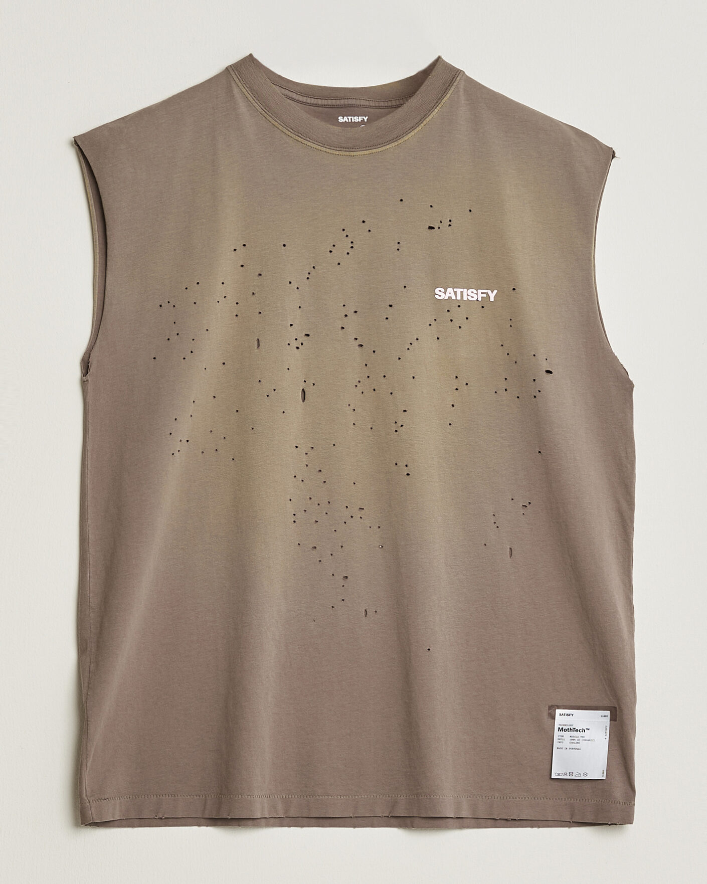 Uomini | T-shirt | Satisfy | MothTech Muscle Tee Sun Bleached Falcon
