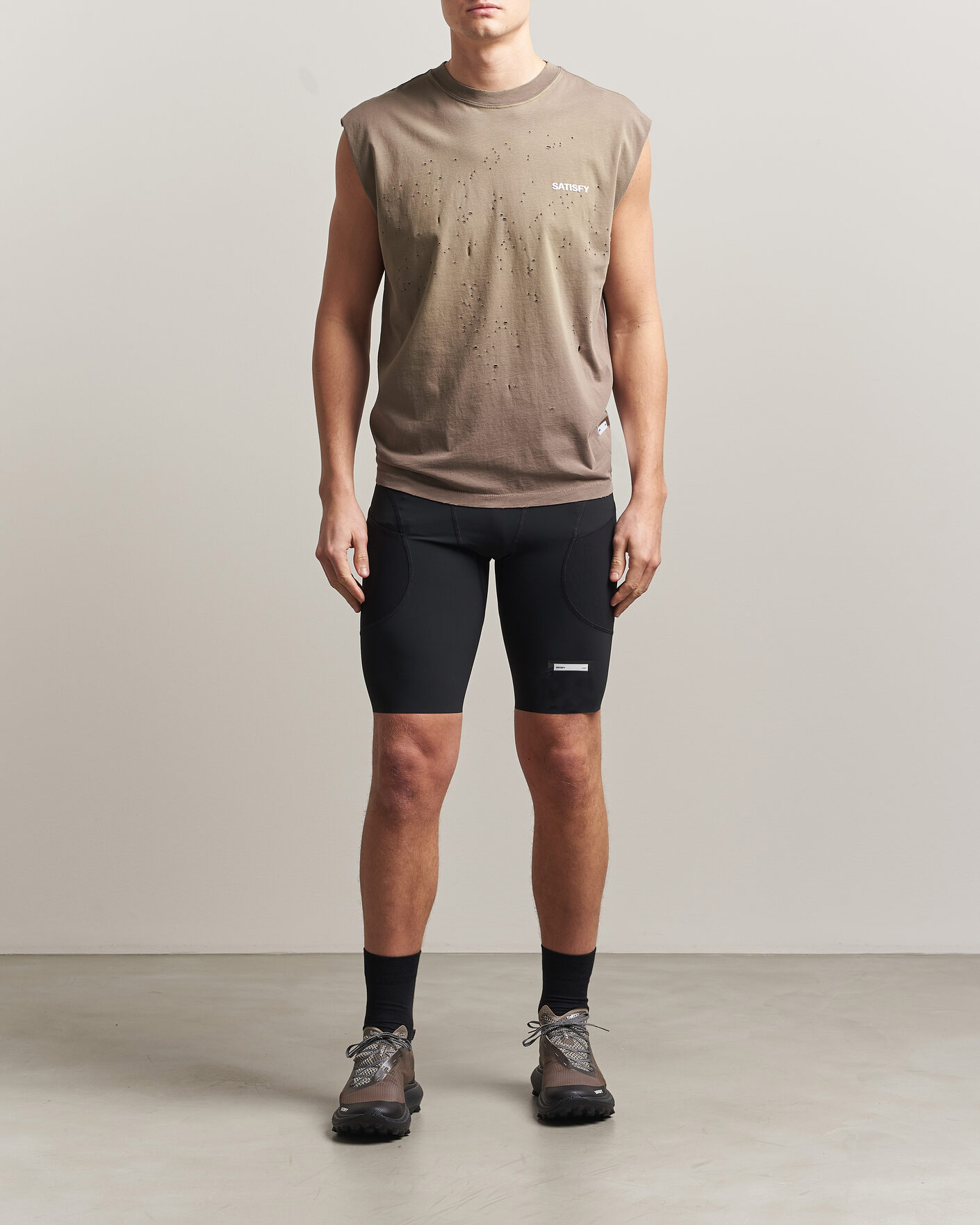 Uomini | T-shirt | Satisfy | MothTech Muscle Tee Sun Bleached Falcon