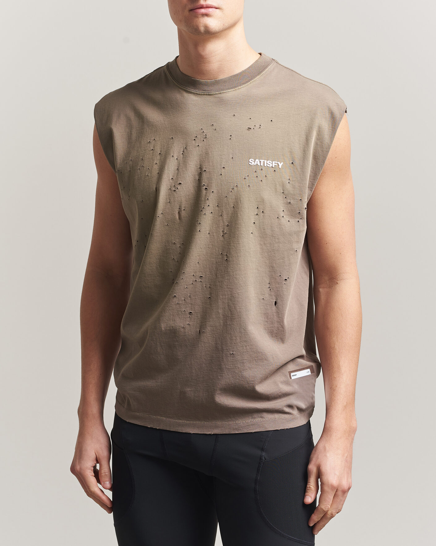 Uomini | T-shirt | Satisfy | MothTech Muscle Tee Sun Bleached Falcon
