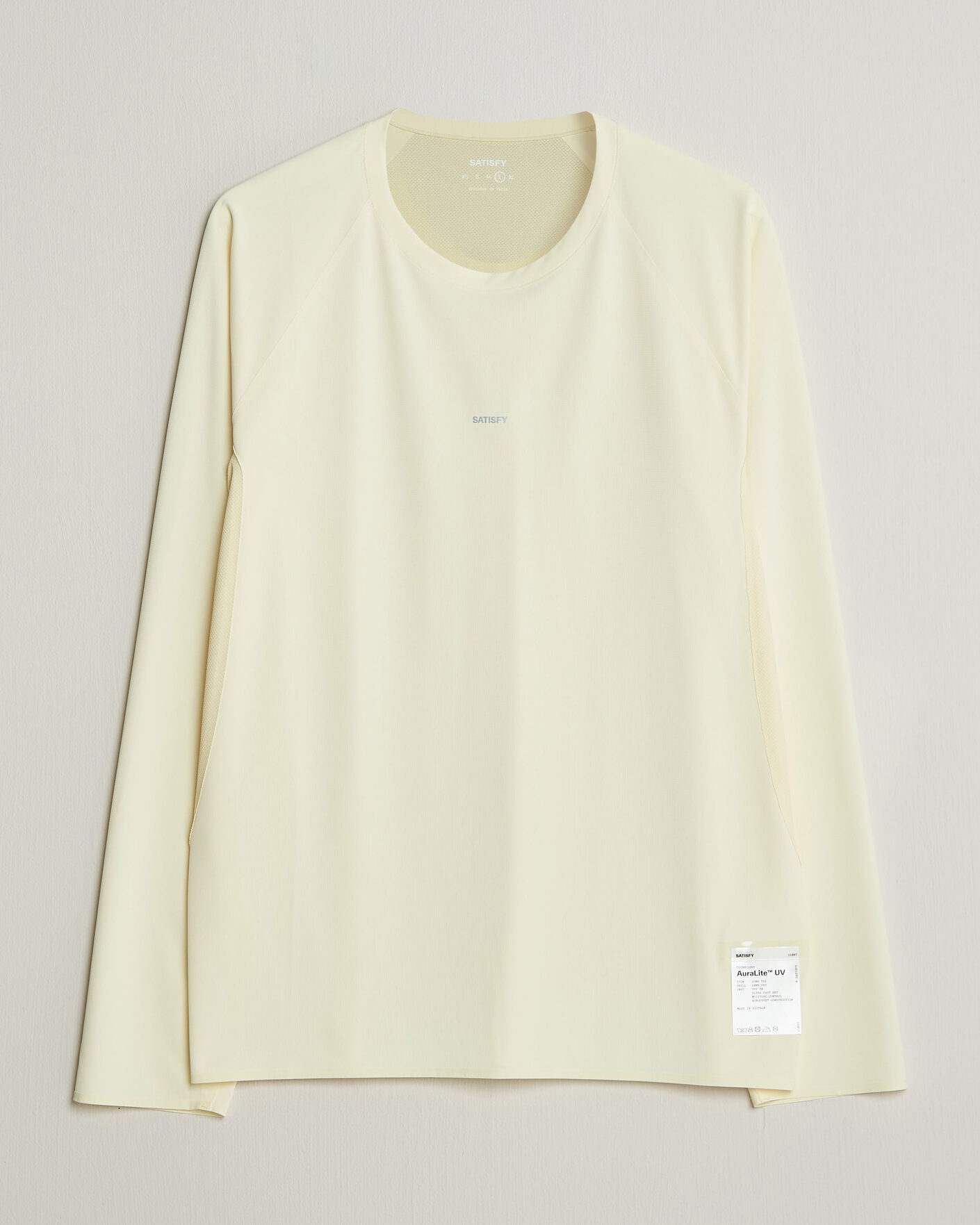 Uomini | T-shirt | Satisfy | AuraLite UV Long Sleeve T-Shirt Transparent Yellow