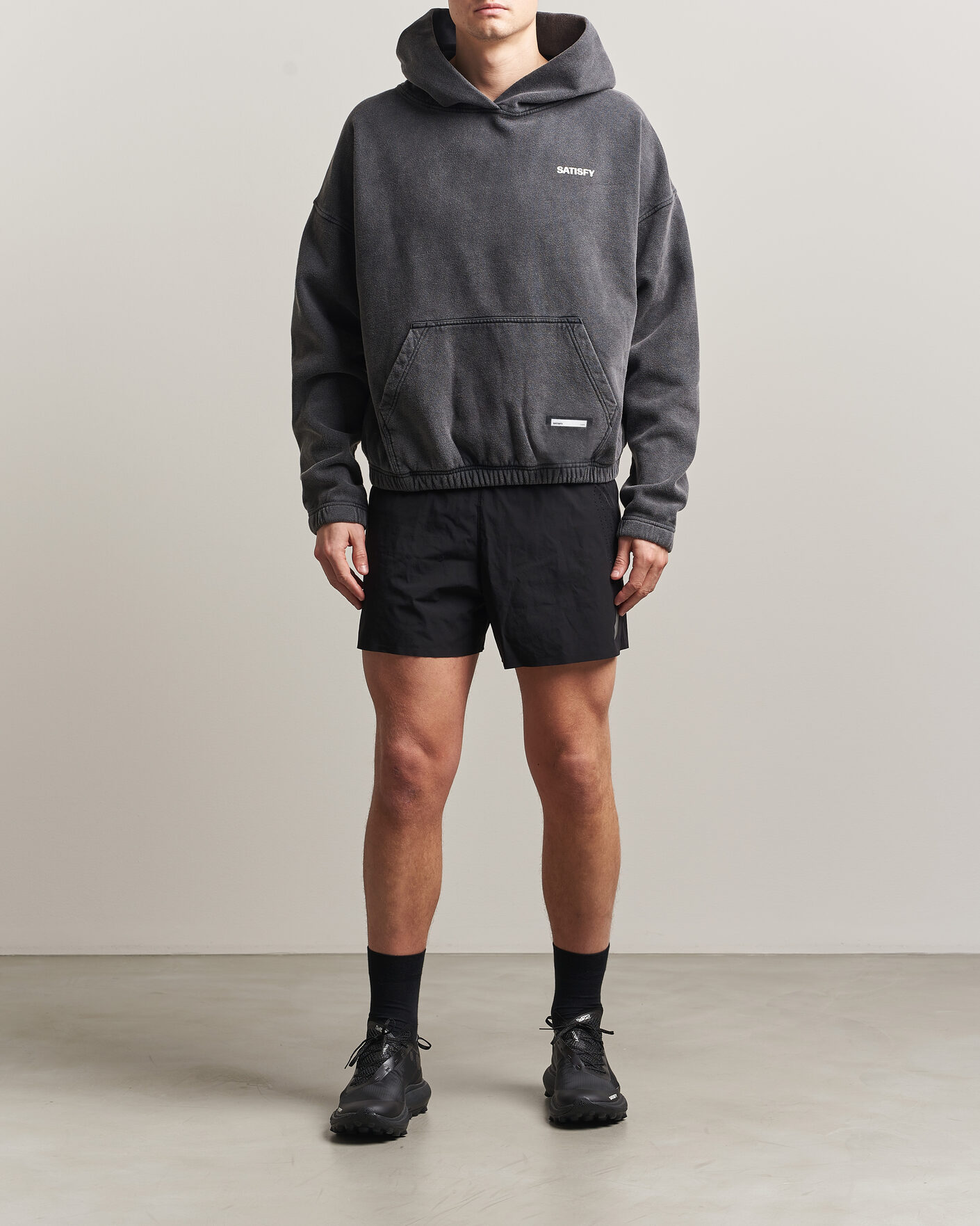 Uomini | Maglieria | Satisfy | SoftCell Hoodie Aged Black