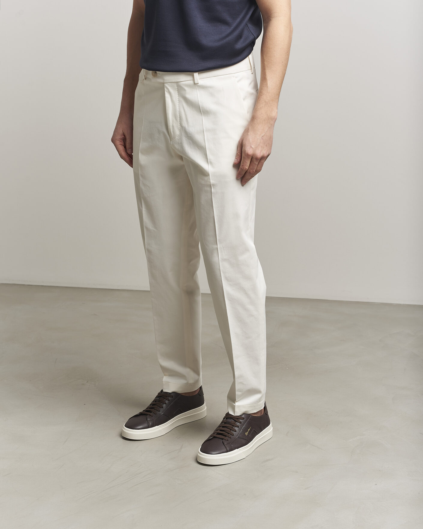 Uomini | Sneakers | Santoni | Double Buckle Sneakers Dark Brown Calf