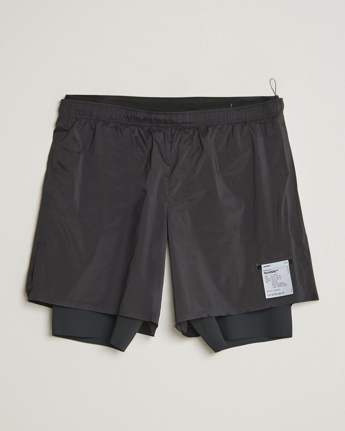 Uomini | Pantaloncini | Satisfy | TechSilk 8 Inch Shorts Black