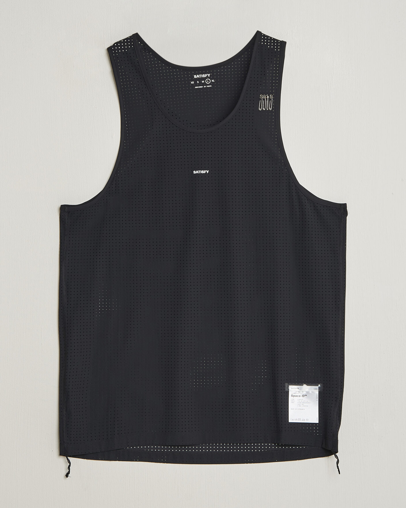 Uomini | T-shirt | Satisfy | Space-O Singlet Black