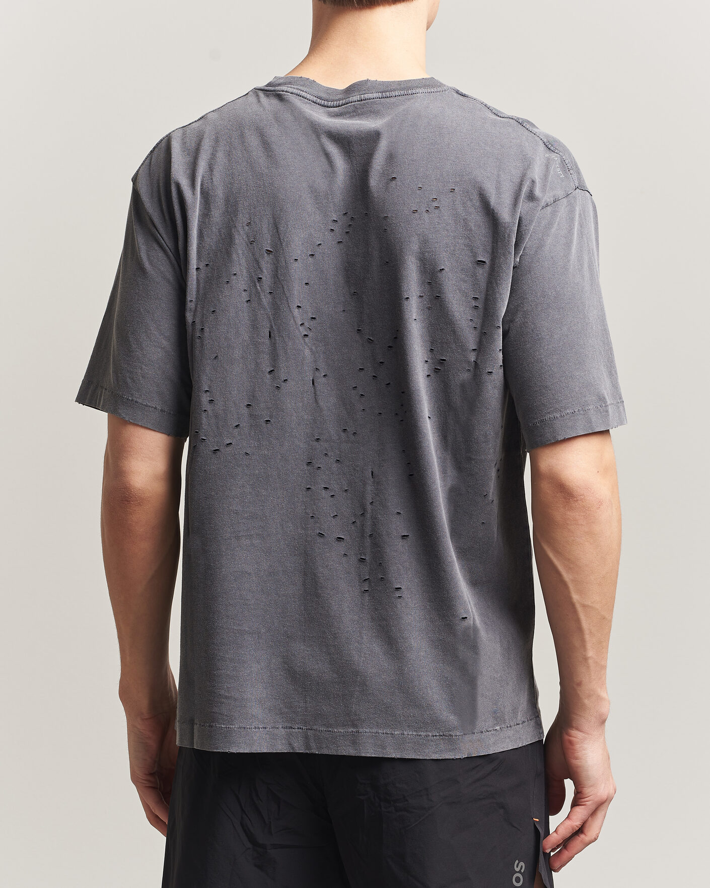 Uomini | T-shirt | Satisfy | MothTech Small Logo T-Shirt Aged Black