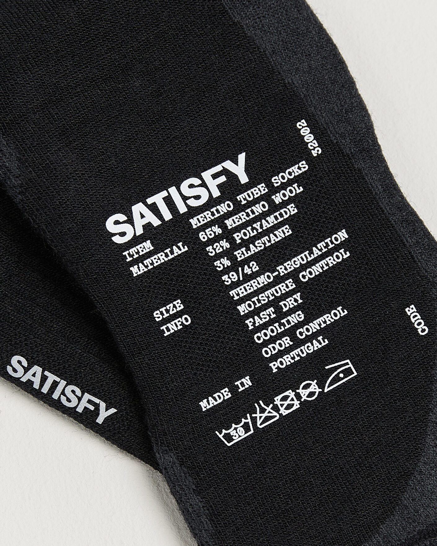 Uomini | Biancheria intima | Satisfy | Merino Tube Socks Black