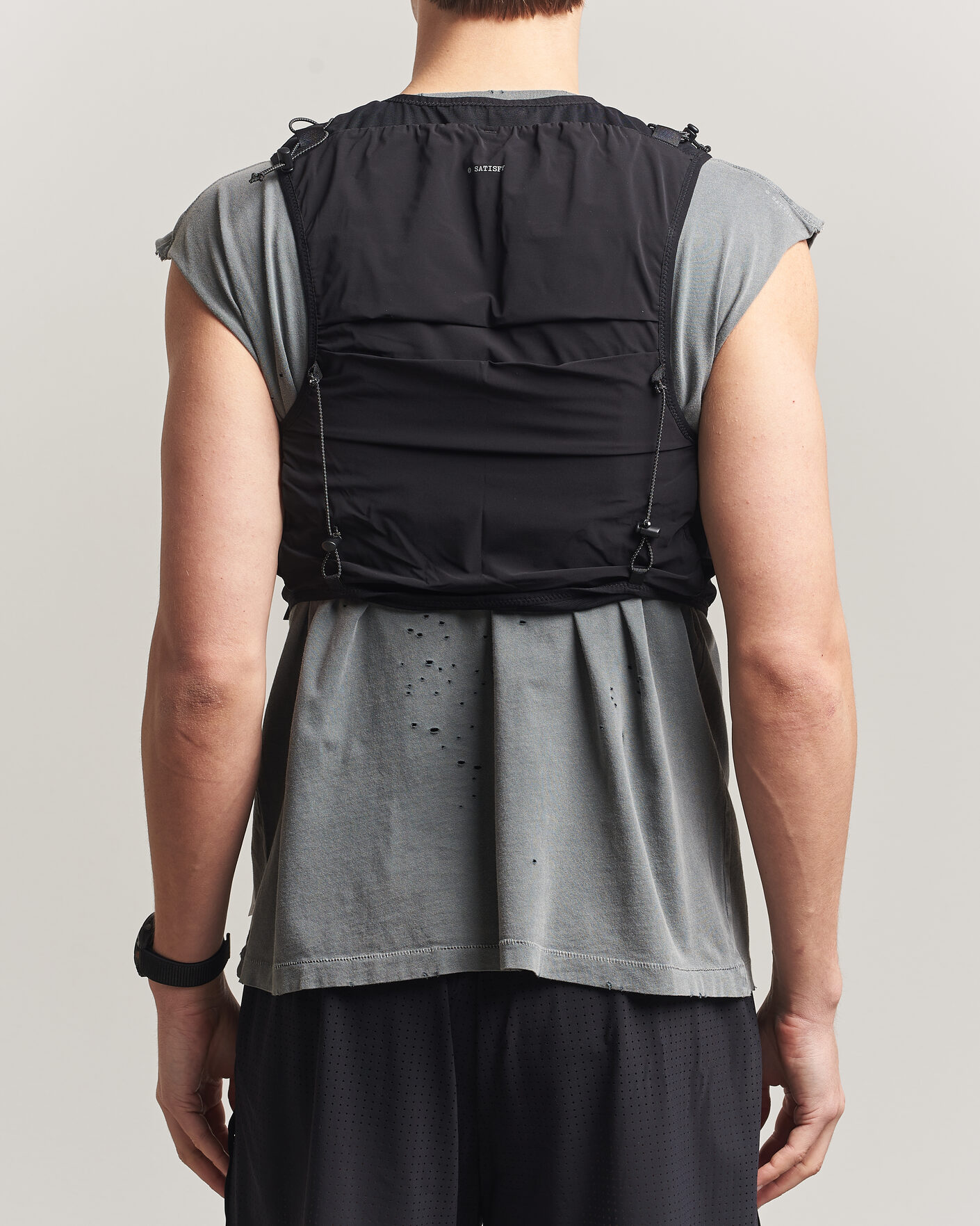 Uomini | Accessori attivi | Satisfy | Justice Cordura Hydration Vest 5L Black
