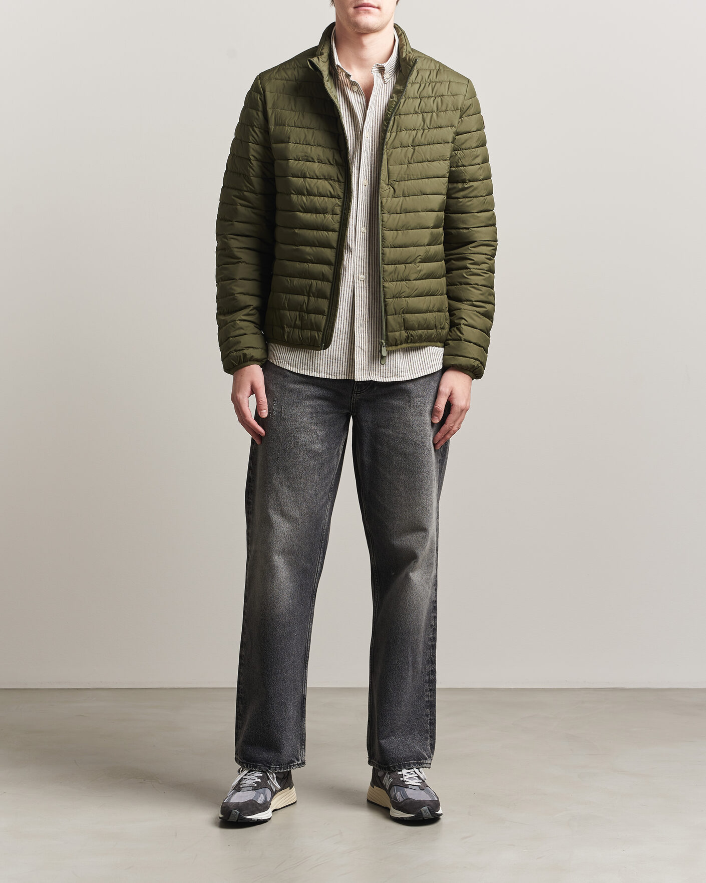 Uomini | Giacche | Save The Duck | Cole Lightweight Padded Jacket Snake Green