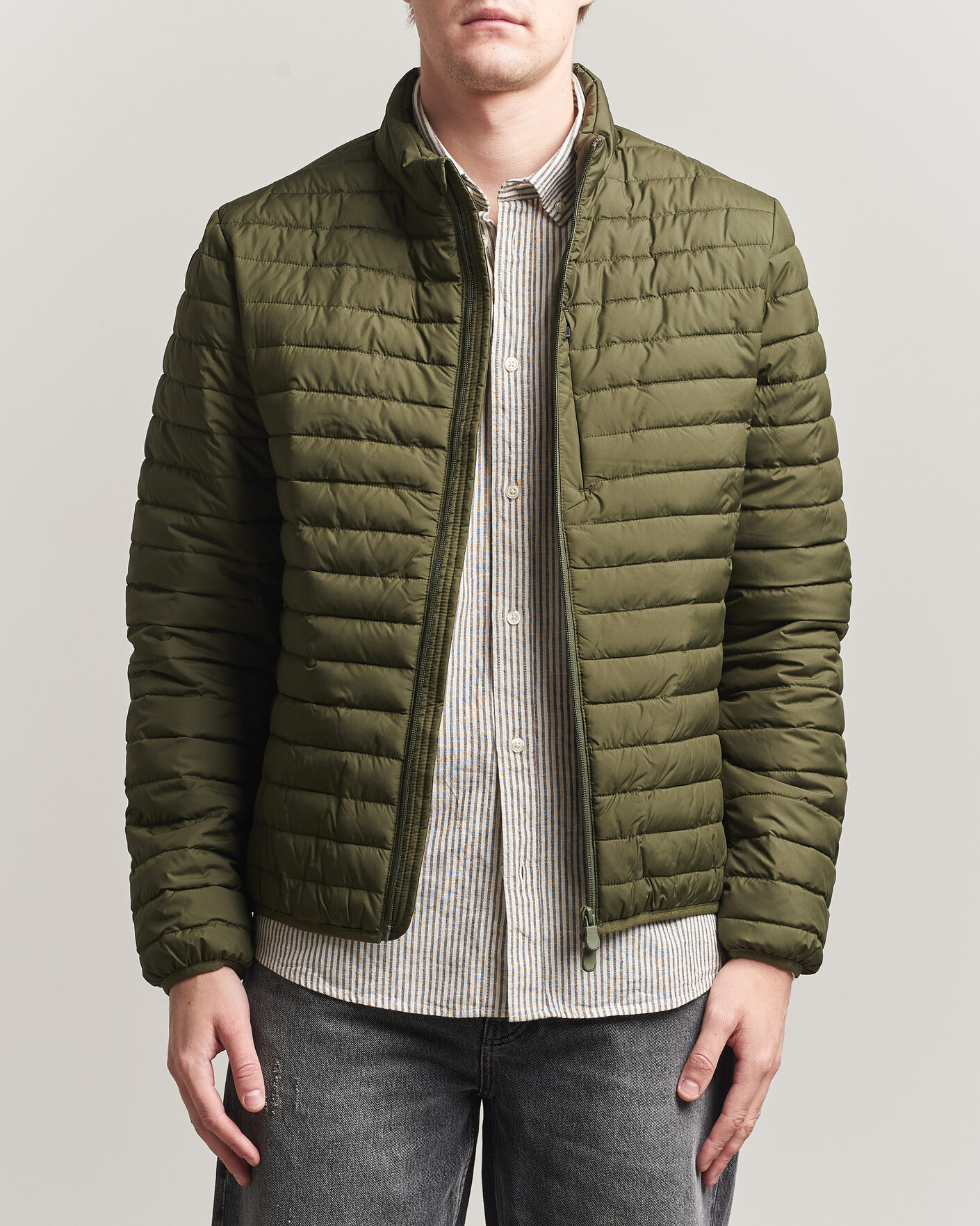 Uomini | Giacche | Save The Duck | Cole Lightweight Padded Jacket Snake Green
