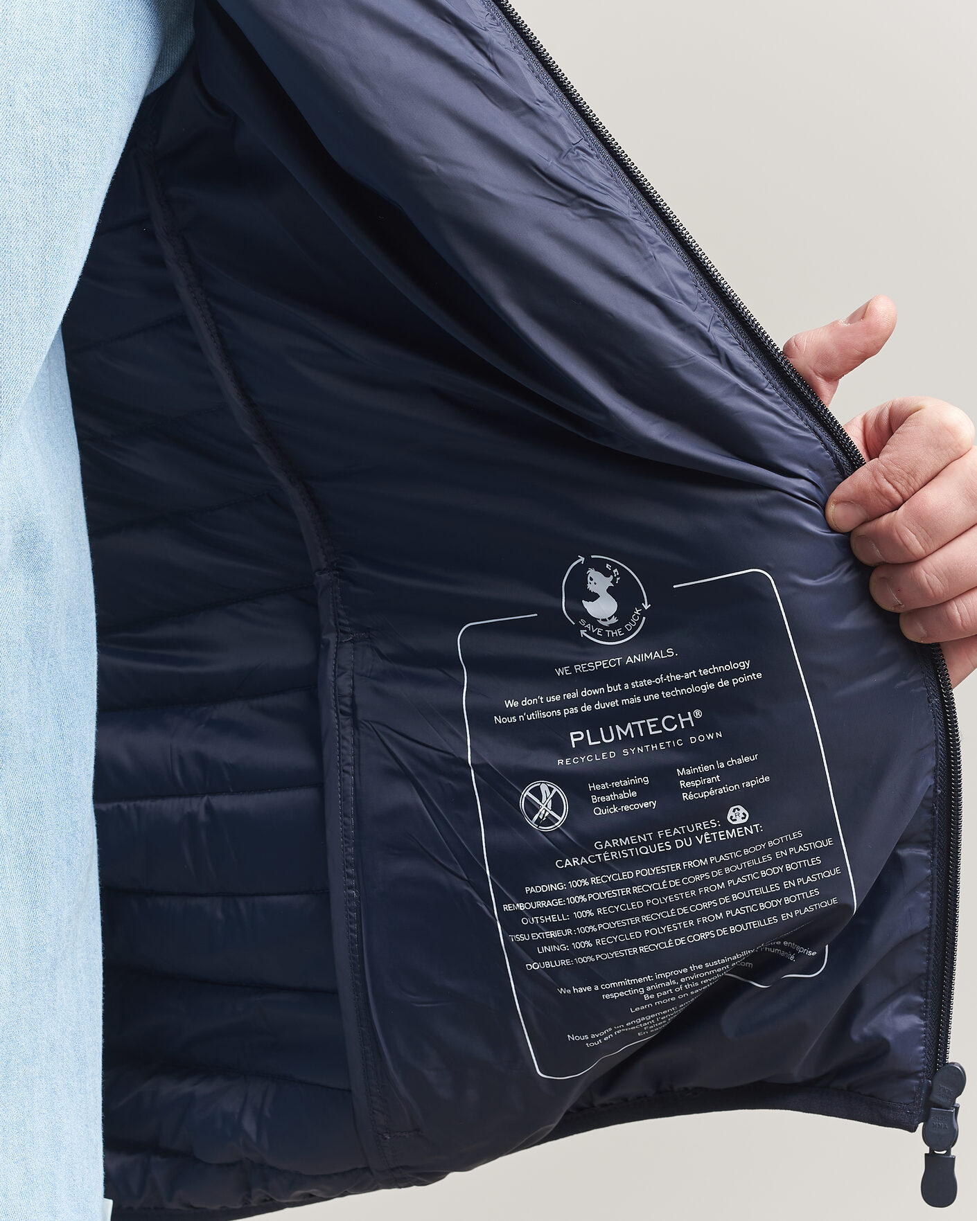 Uomini | Giacche | Save The Duck | Cole Lightweight Padded Jacket  Navy