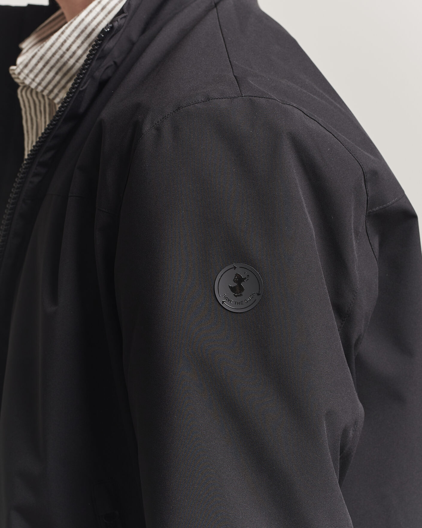 Uomini | Giacche | Save The Duck | Finlay Nylon Harrington Jacket Black