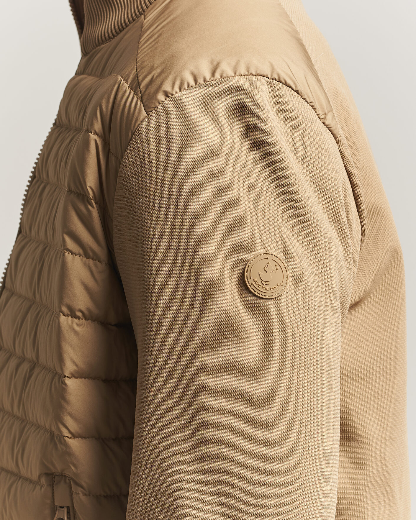 Uomini | Giacche | Save The Duck | Sedum Lightweight Padded Hybrid Jacket Khaki Brown