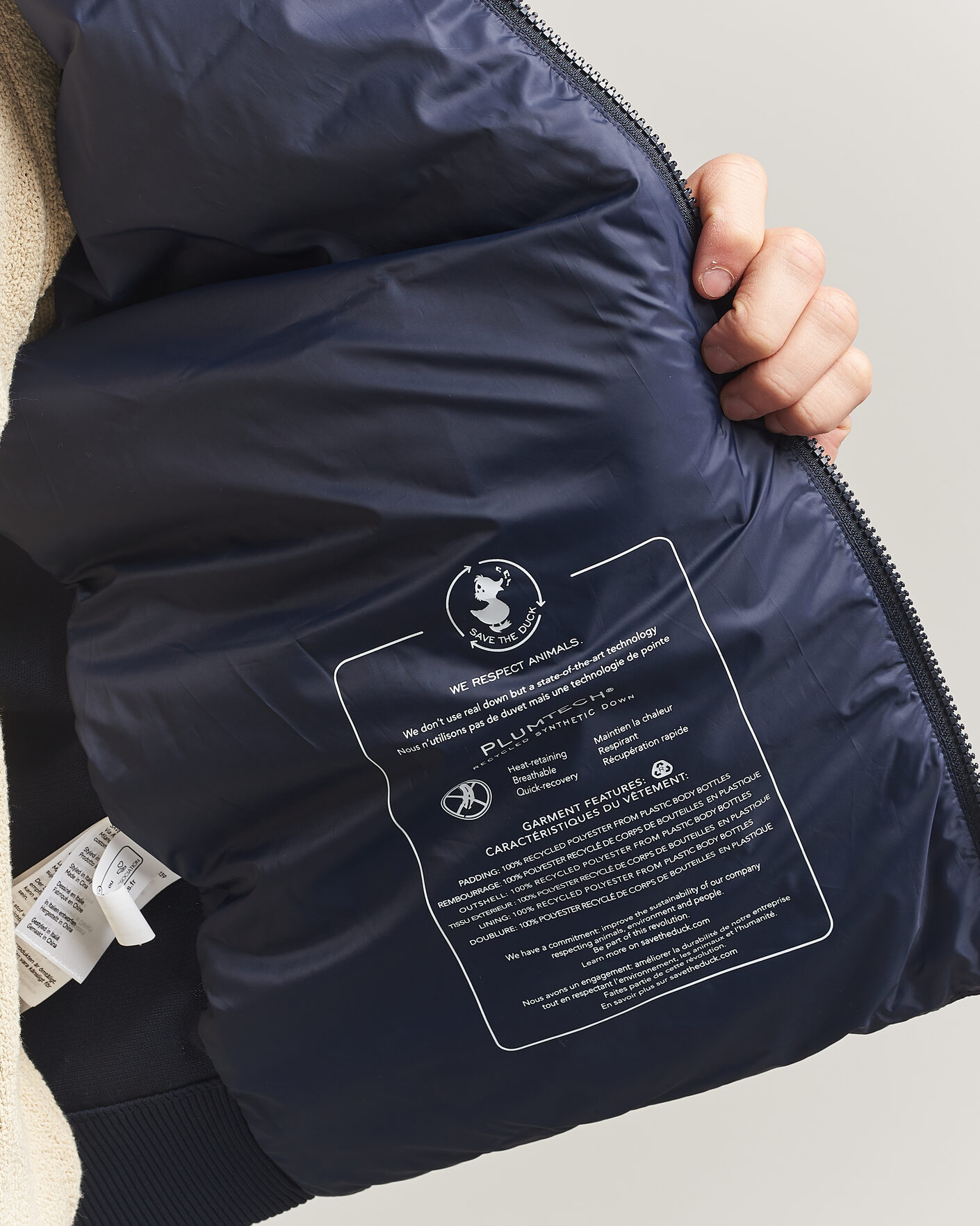 Uomini | Giacche | Save The Duck | Sedum Lightweight Padded Hybrid Jacket Navy Blue