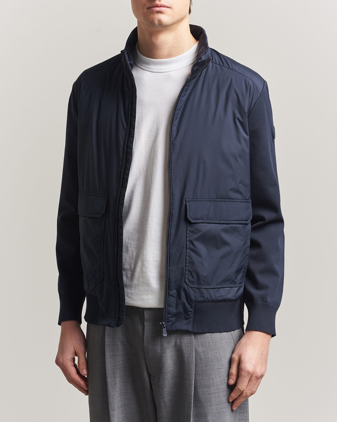 Uomini | Giacche | Save The Duck | Alfo Hybrid Jacket Navy Blue