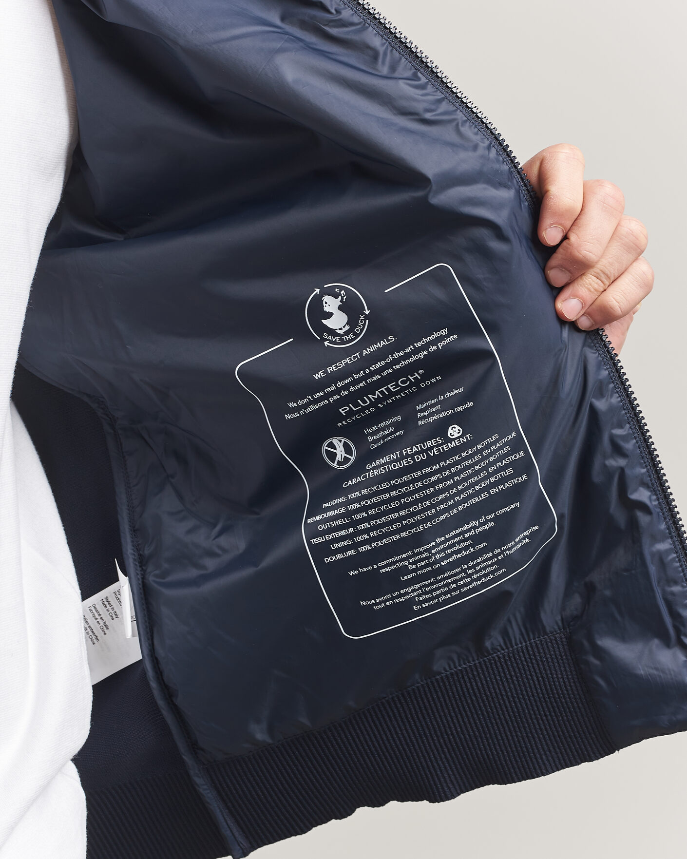 Uomini | Giacche | Save The Duck | Alfo Hybrid Jacket Navy Blue