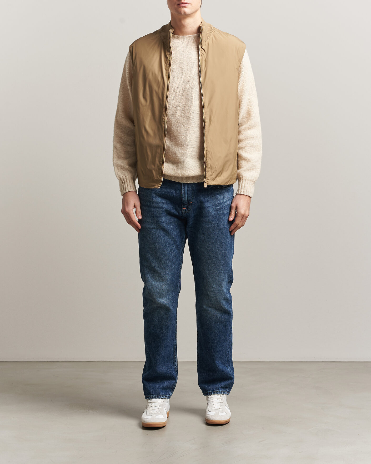 Uomini | Gilet | Save The Duck | Orris Hybrid Vest Khaki Brown