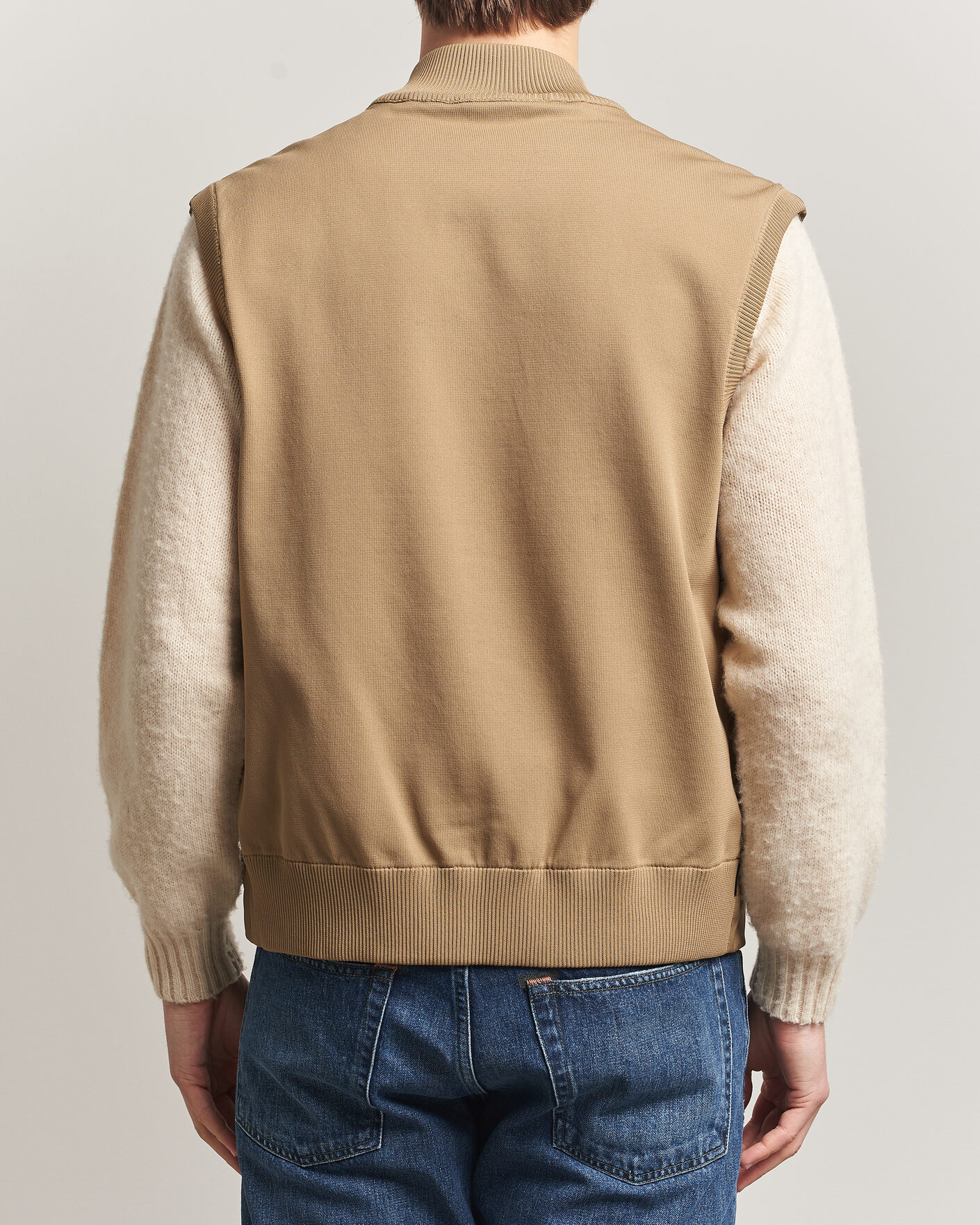 Uomini | Gilet | Save The Duck | Orris Hybrid Vest Khaki Brown