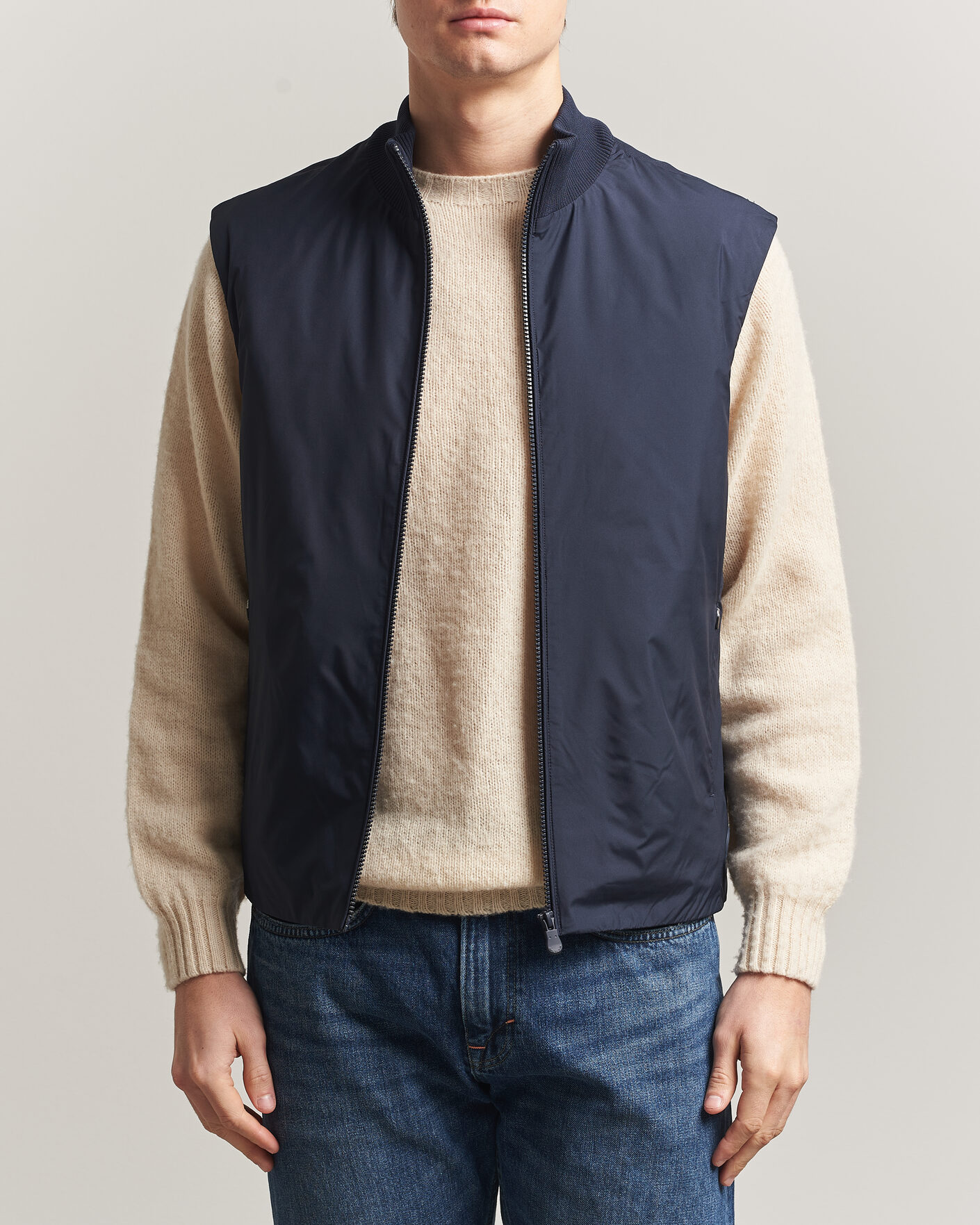 Uomini | Gilet | Save The Duck | Orris Hybrid Vest Navy Blue