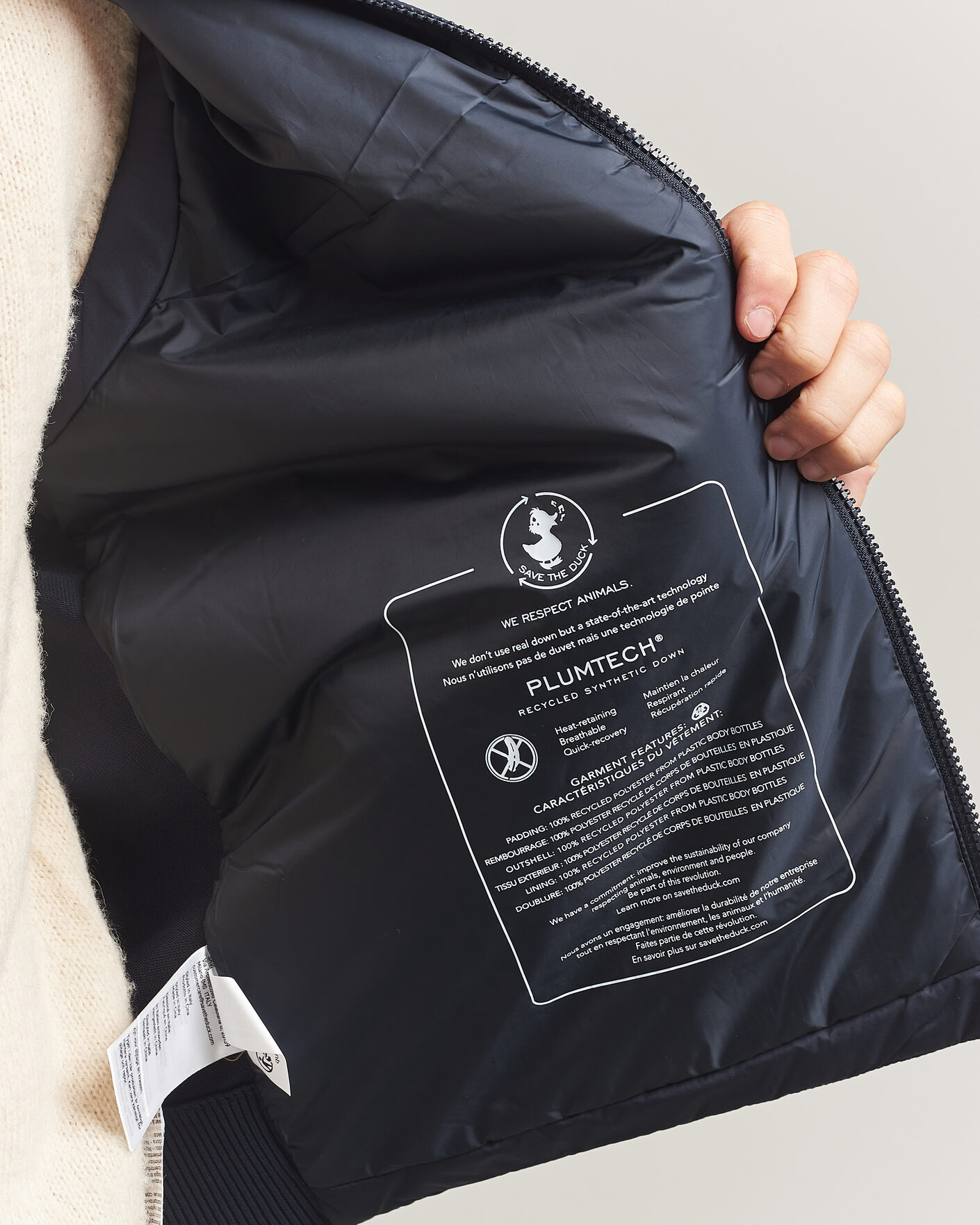 Uomini | Gilet | Save The Duck | Orris Hybrid Vest Navy Blue