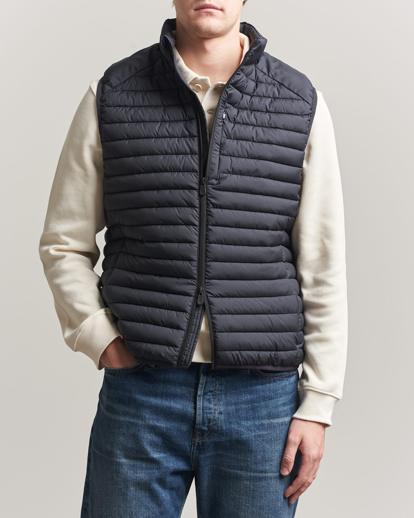 Uomini | Gilet | Save The Duck | Dave Lightweight Padded Vest Black