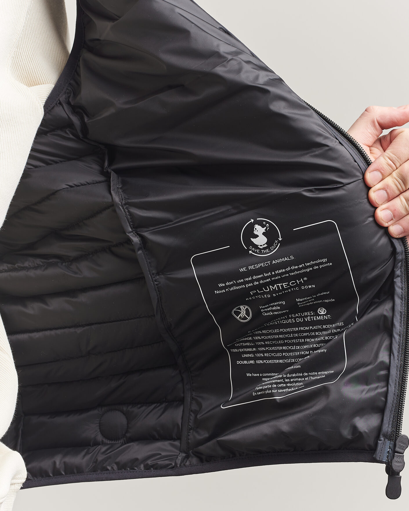 Uomini | Gilet | Save The Duck | Dave Lightweight Padded Vest Black