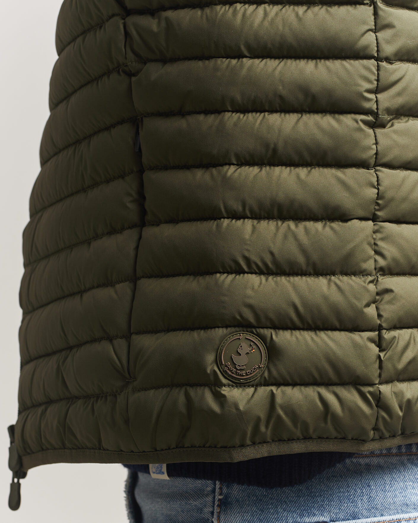 Uomini | Gilet | Save The Duck | Dave Lightweight Padded Vest Snake Green