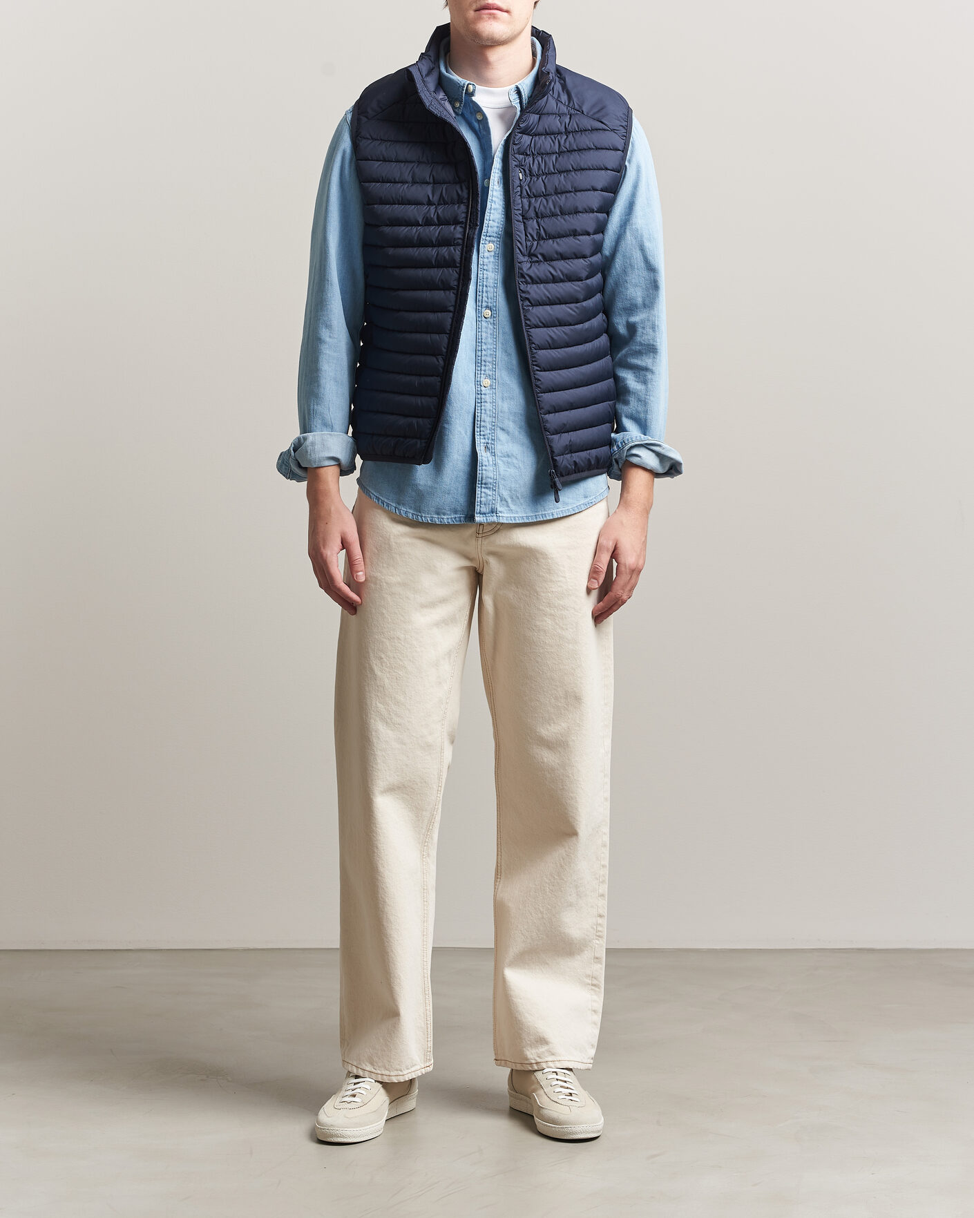 Uomini | Gilet | Save The Duck | Dave Lightweight Padded Vest Navy Blue