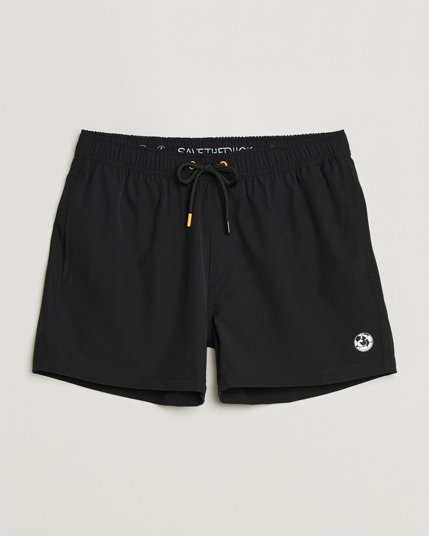 Uomini | Costumi da bagno | Save The Duck | Plain Drawstring Swimshorts Black