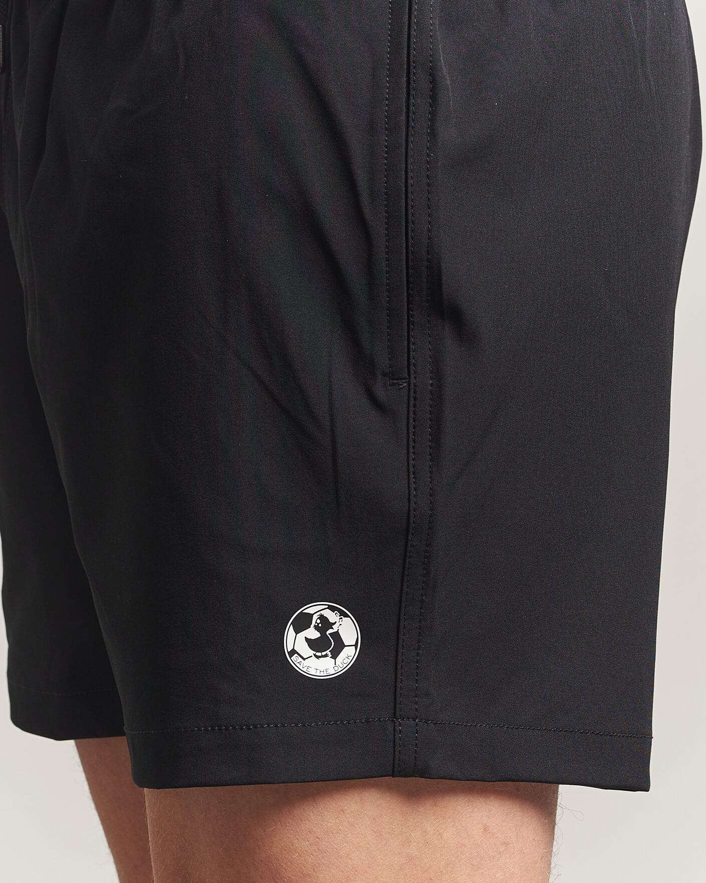Uomini | Costumi da bagno | Save The Duck | Plain Drawstring Swimshorts Black
