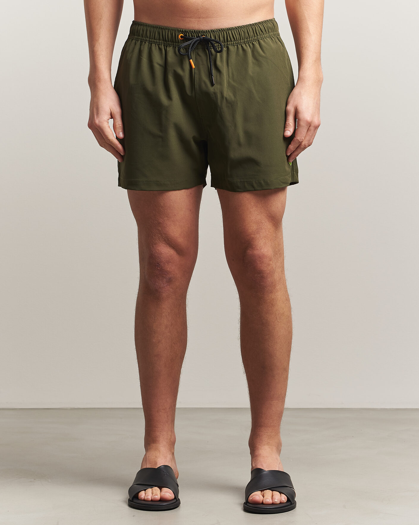 Uomini | Costumi da bagno | Save The Duck | Plain Drawstring Swimshorts Snake Green