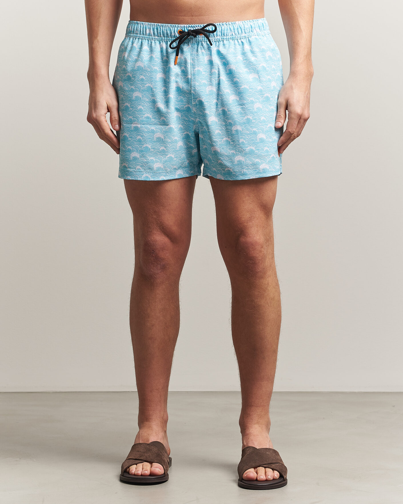 Uomini | Costumi da bagno | Save The Duck | Printed Drawstring Swimshorts Waves