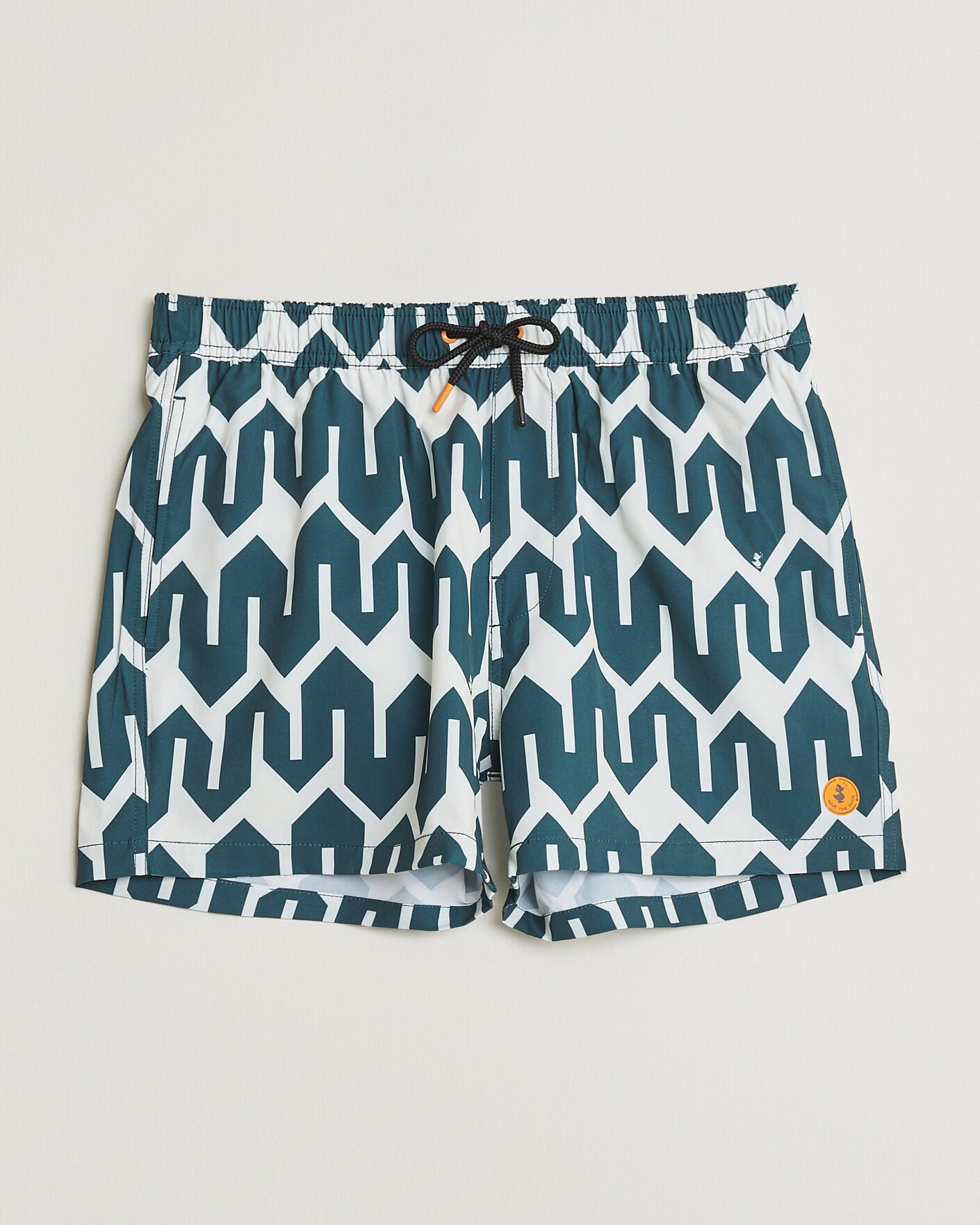 Uomini | Costumi da bagno | Save The Duck | Printed Drawstring Swimshorts Zig Zag