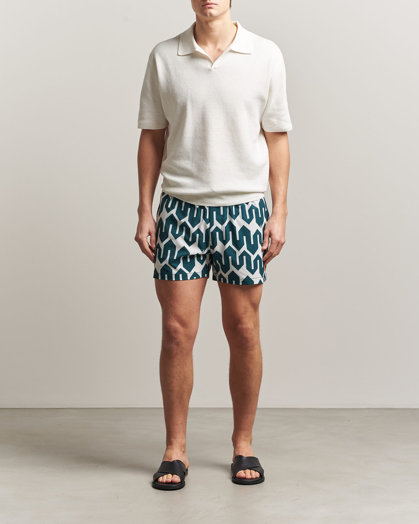 Uomini | Costumi da bagno | Save The Duck | Printed Drawstring Swimshorts Zig Zag