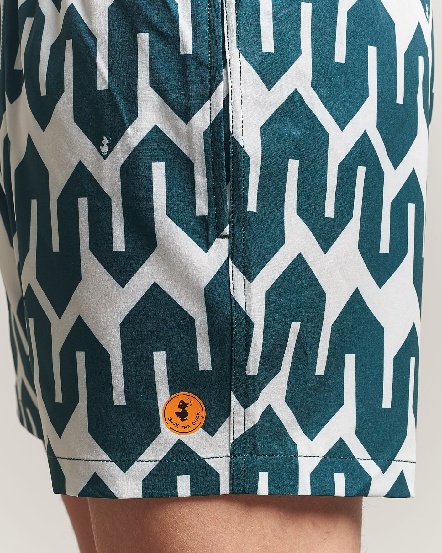 Uomini | Costumi da bagno | Save The Duck | Printed Drawstring Swimshorts Zig Zag