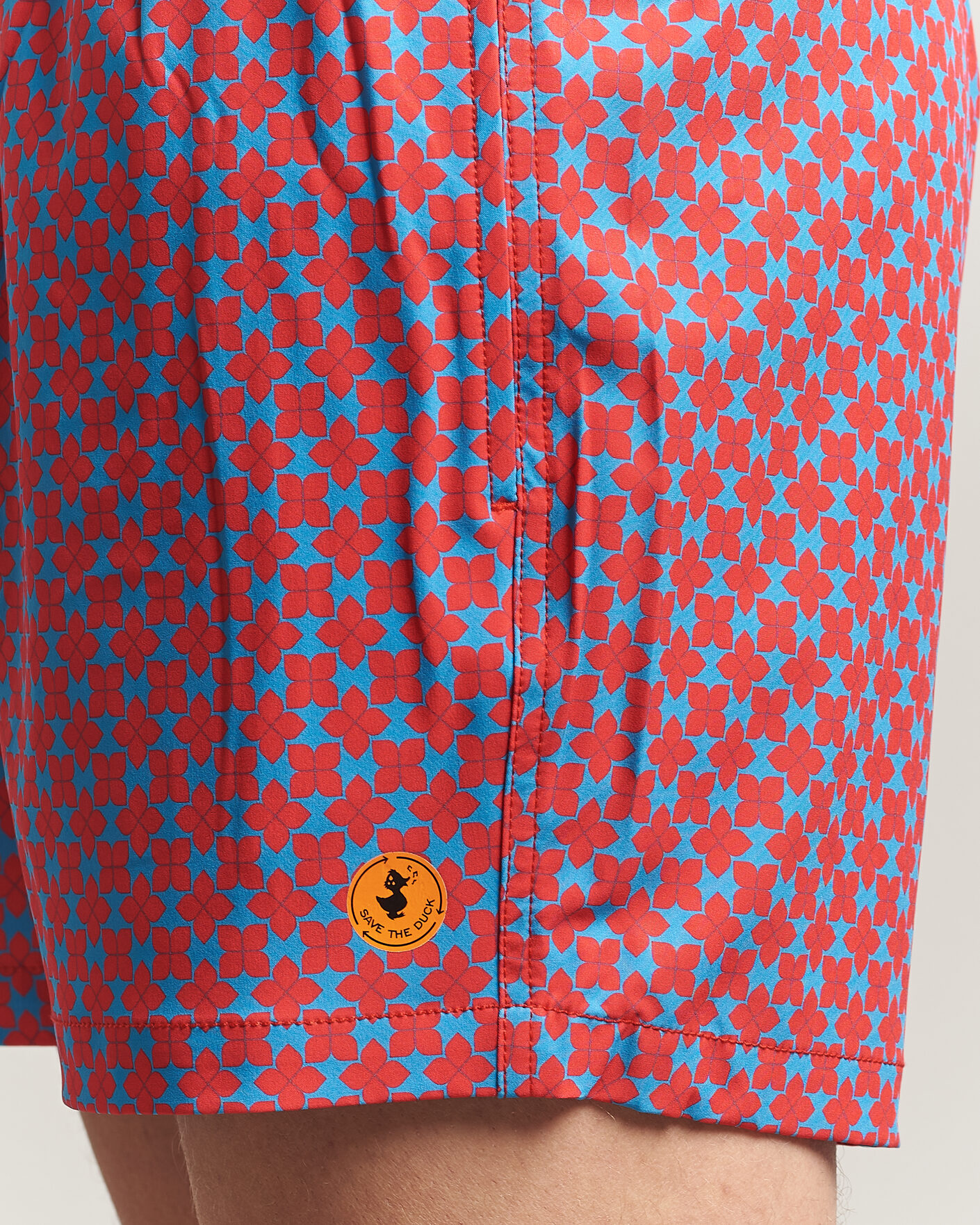 Uomini | Costumi da bagno | Save The Duck | Printed Drawstring Swimshorts Geometrical Flowers