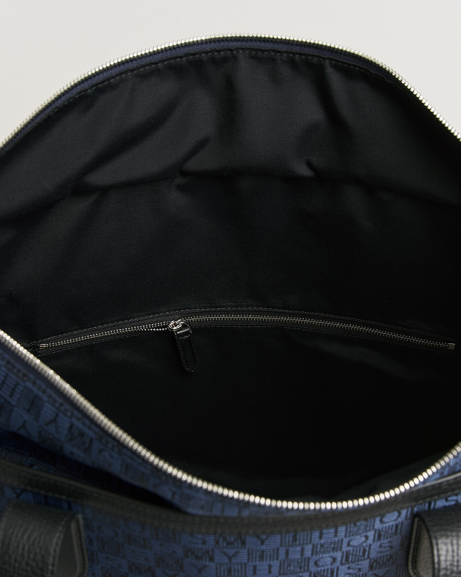 Uomini | Borse | Smythson | Canvas Stamp Tote Navy