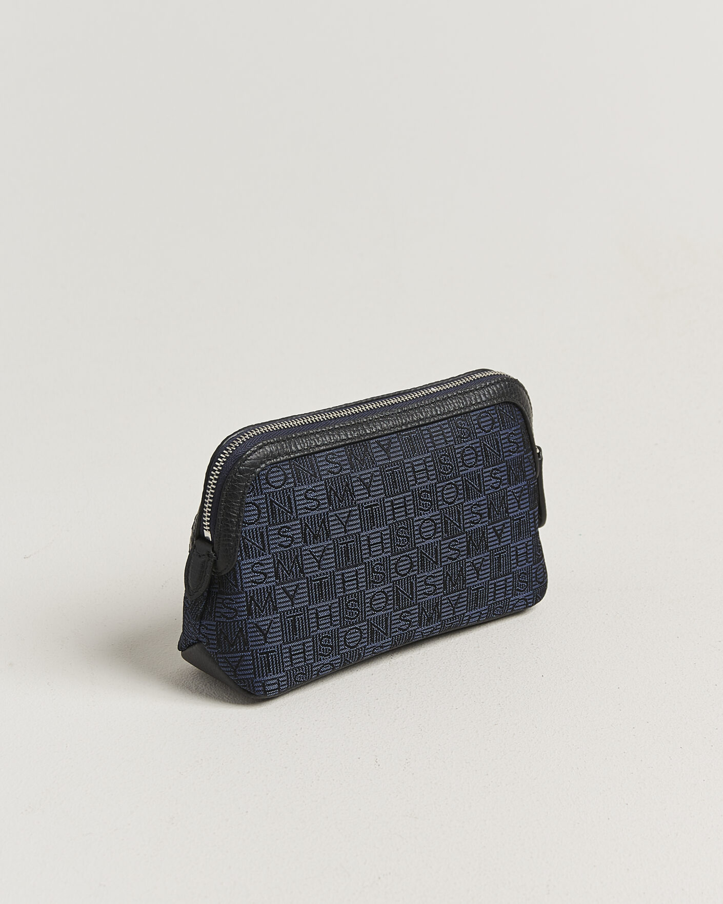 Uomini | Borse | Smythson | Canvas Stamp Small Travel Pouch Navy