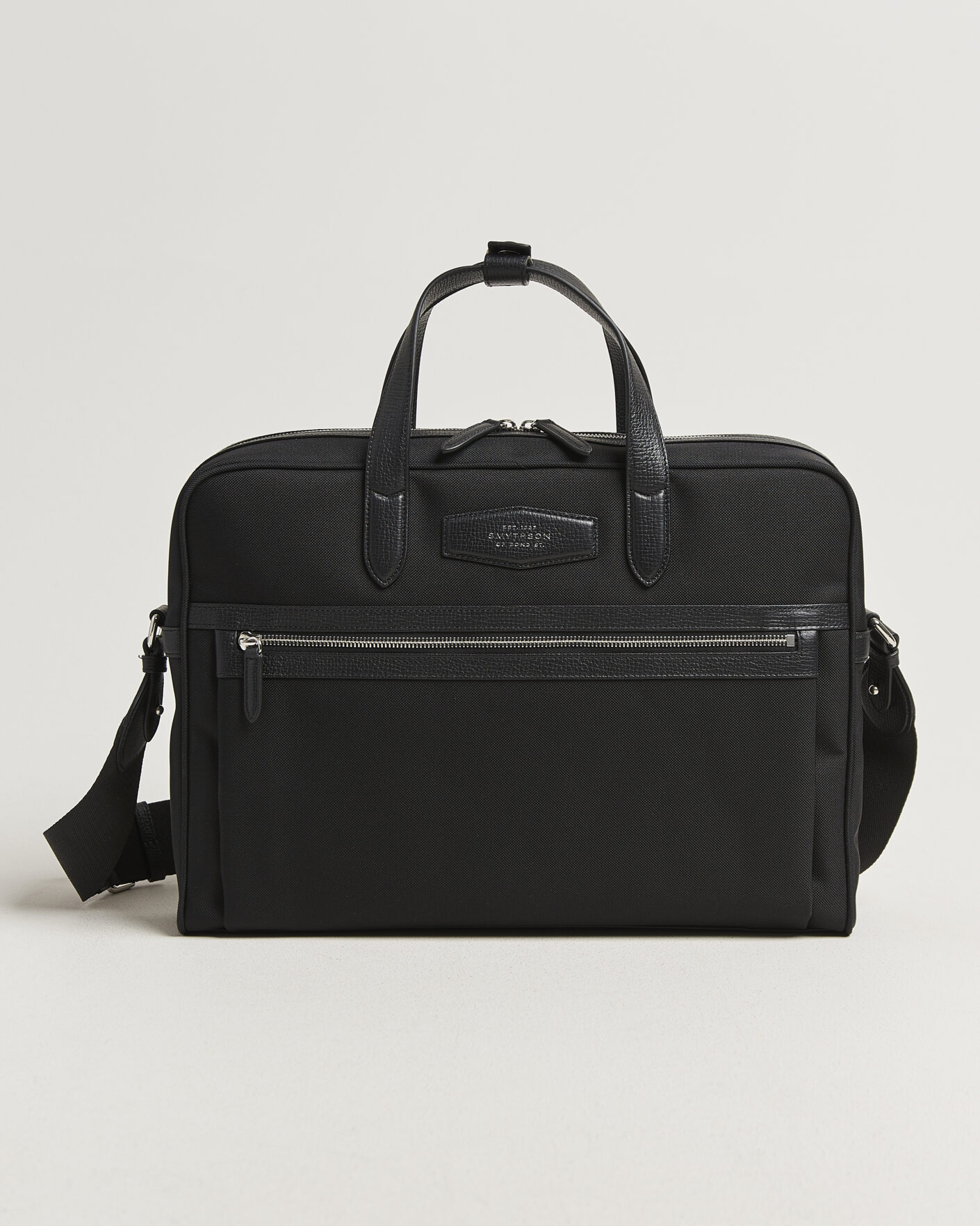 Uomini | Borse | Smythson | Canvas Norton Briefcase Black
