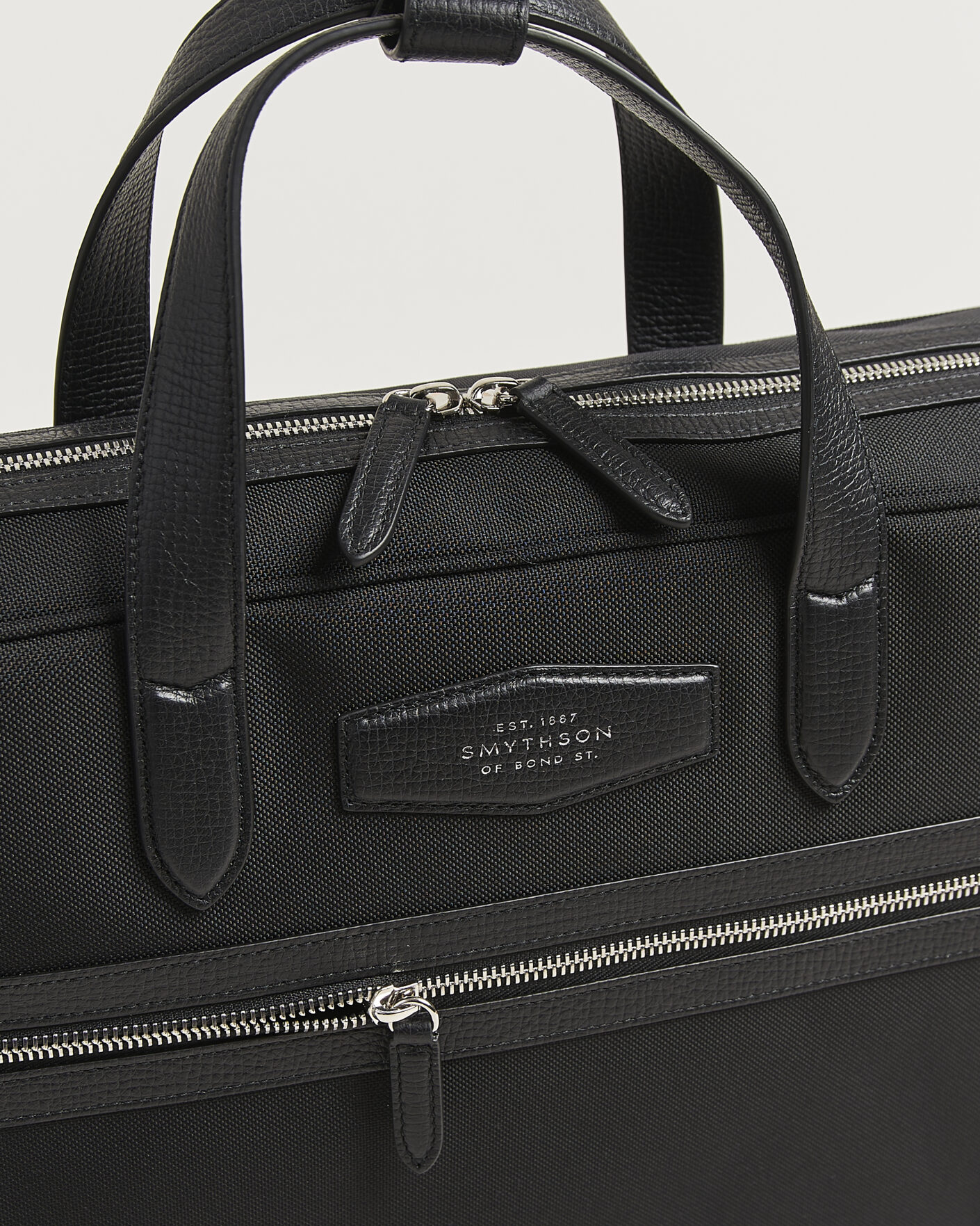 Uomini | Borse | Smythson | Canvas Norton Briefcase Black