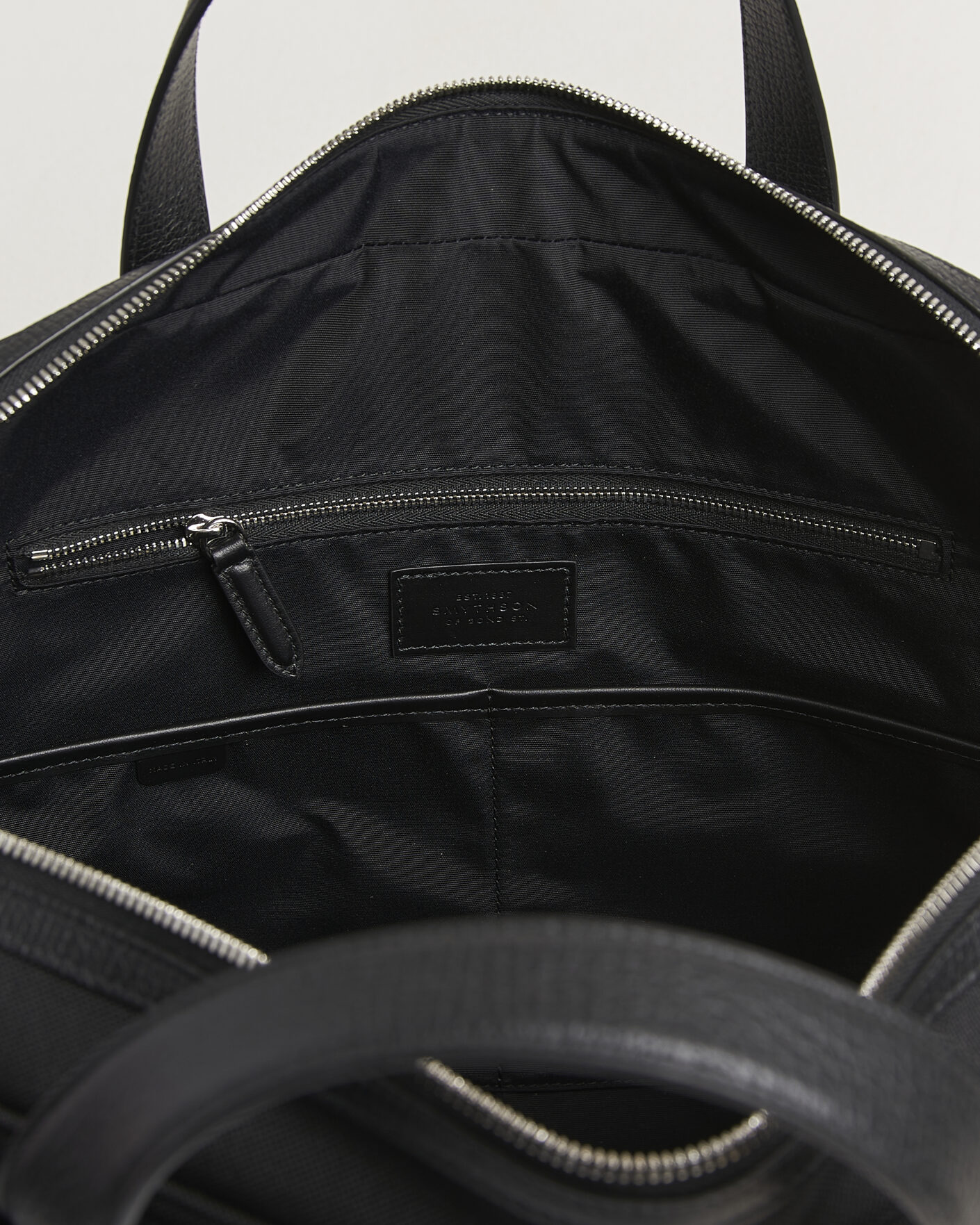 Uomini | Borse | Smythson | Canvas Norton Briefcase Black